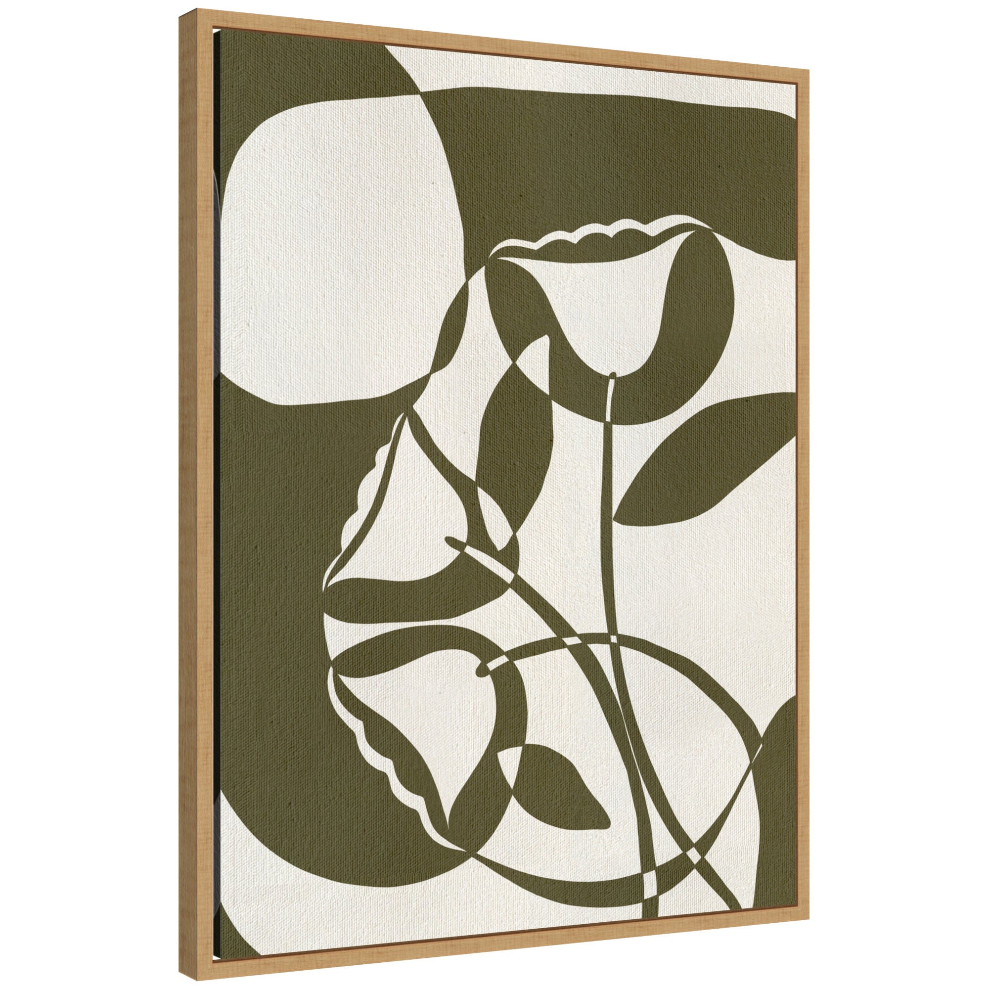 Abstract muted tone artwork 'Bound by Beauty 9' on framed canvas by Shatha Al Dafai