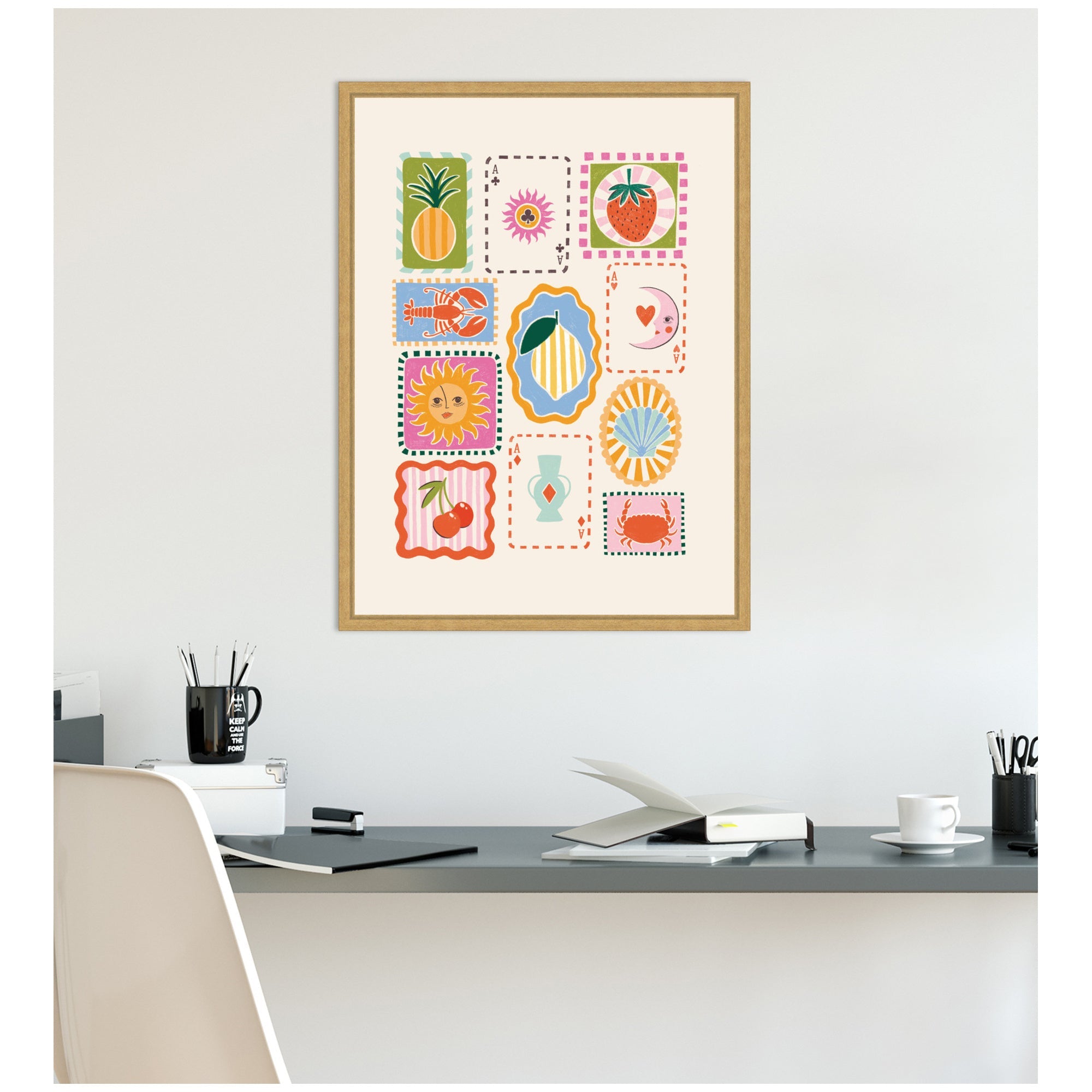 Storytelling Shores by Aislinn Simmonds Duchess Plum Framed Canvas Wall Art Print