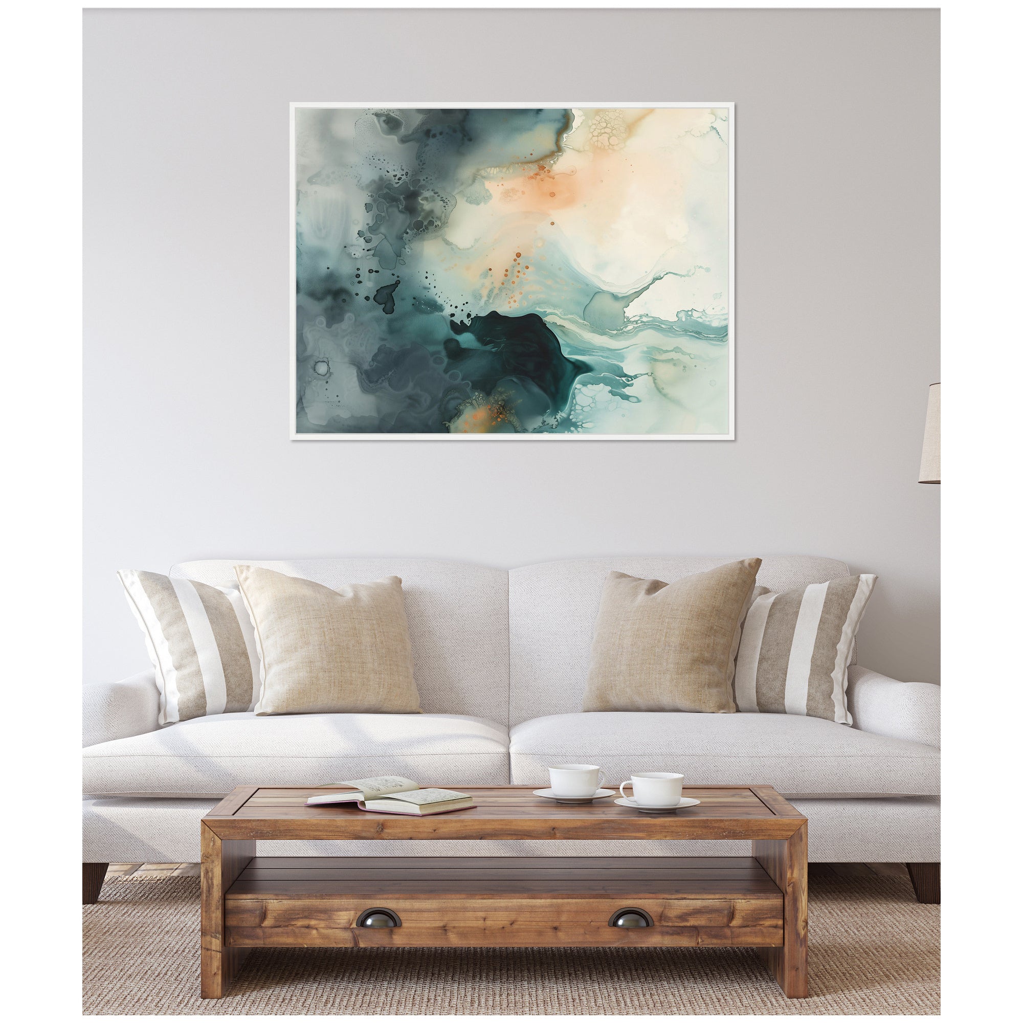 Sylvie Ethereal Ink I Framed Canvas by Amy Lighthall