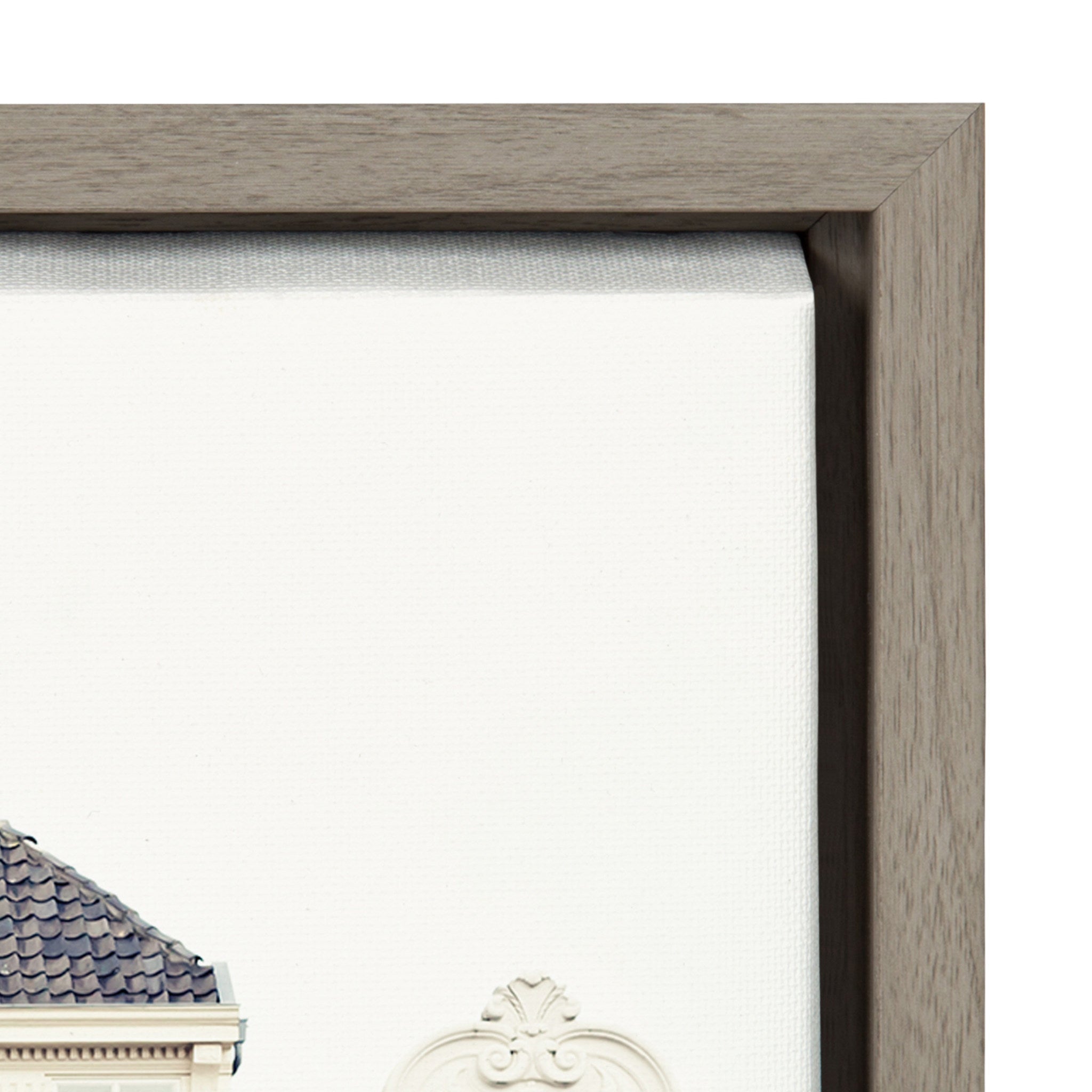 Sylvie Townhouses Framed Canvas by kateandlaurel - product image 3 for Resin Society