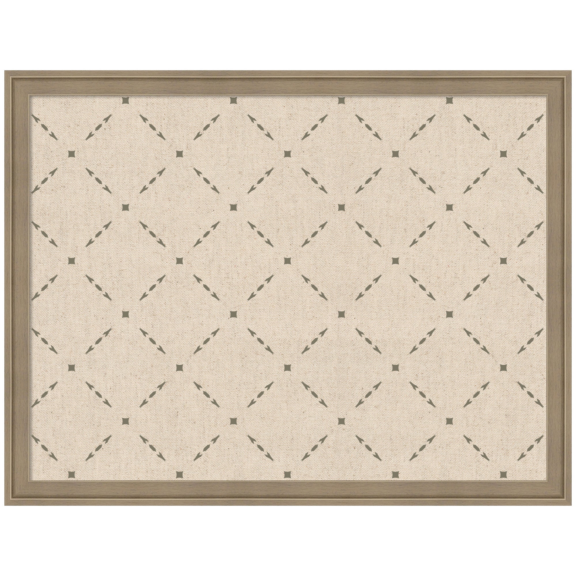 Pinboard Green Lattice Print