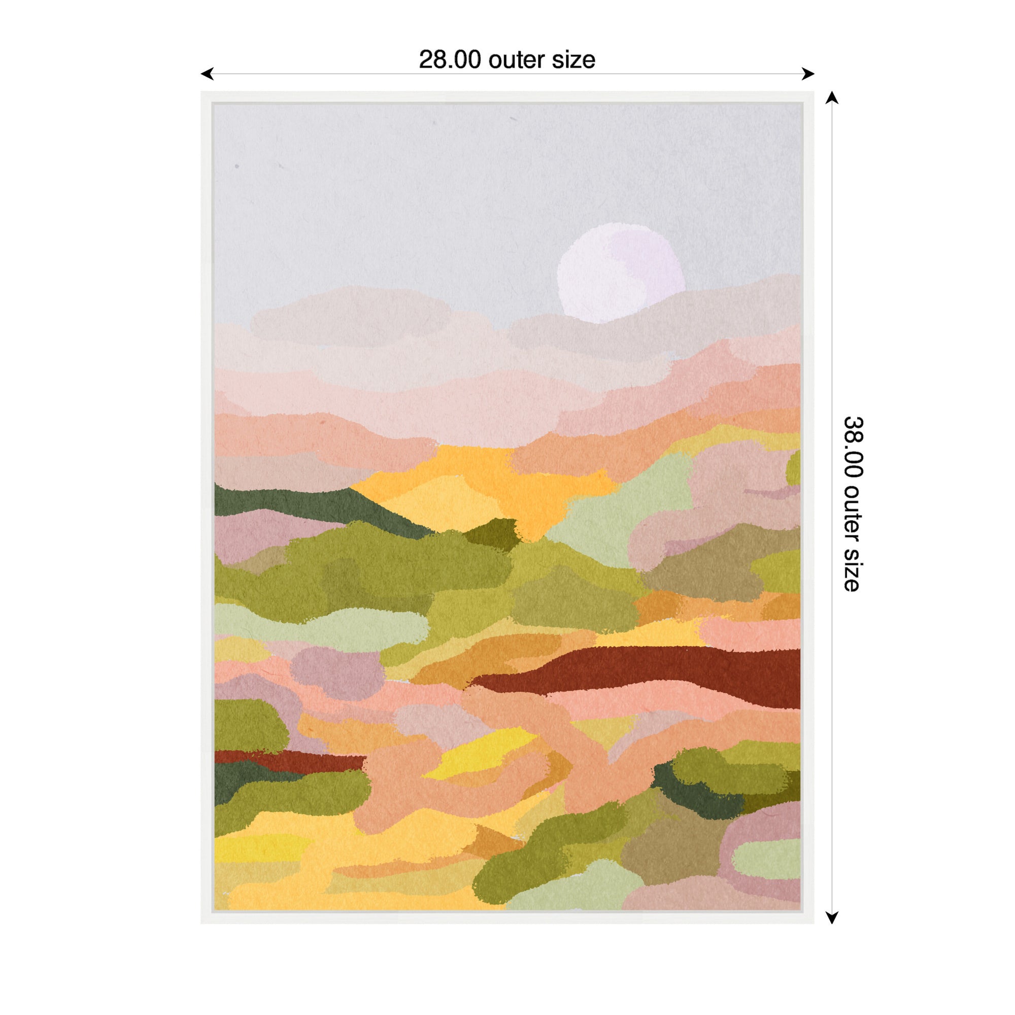Sylvie Beautiful Landscape Framed Canvas by July Art Prints