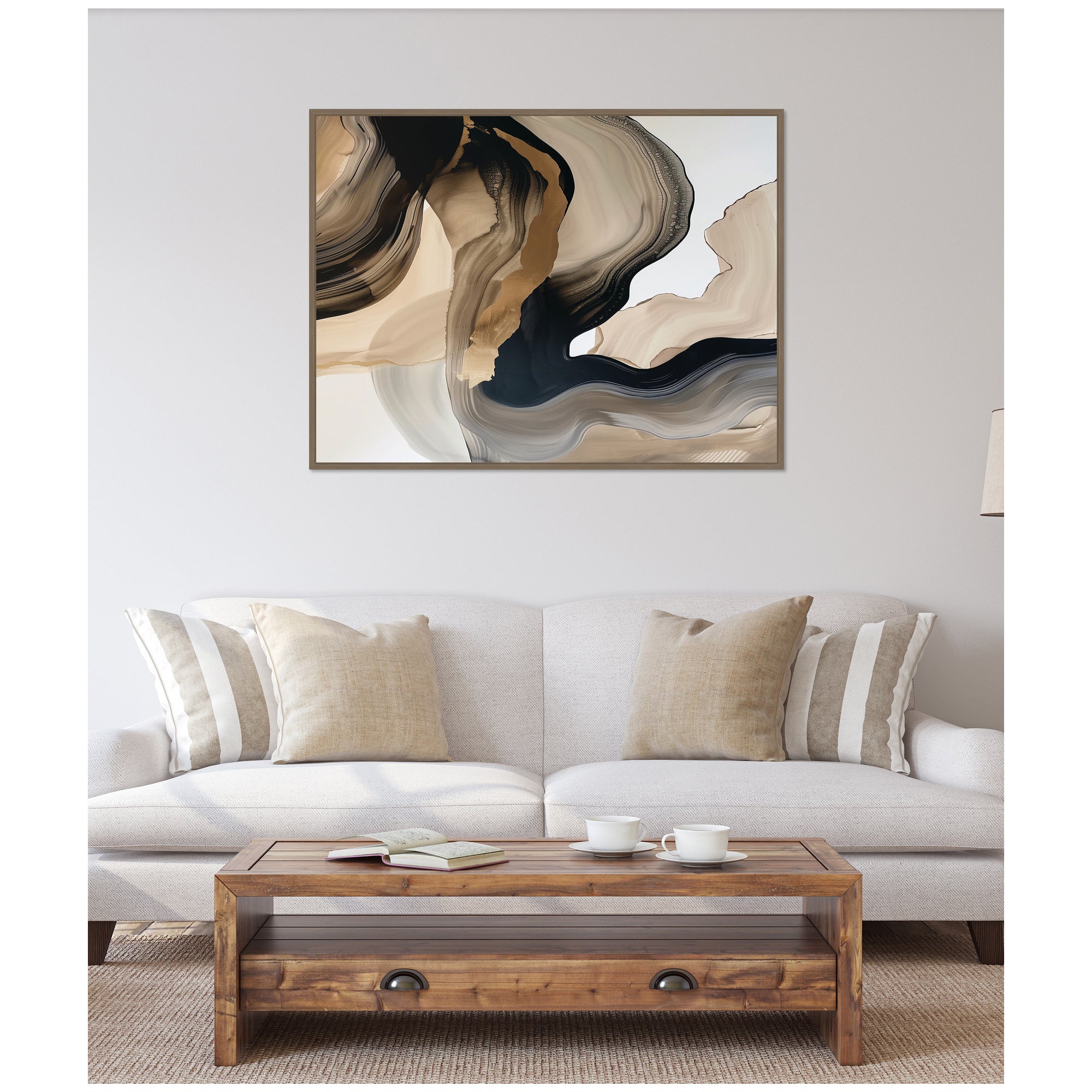 Sylvie Abstract Dream I Framed Canvas by Amy Lighthall
