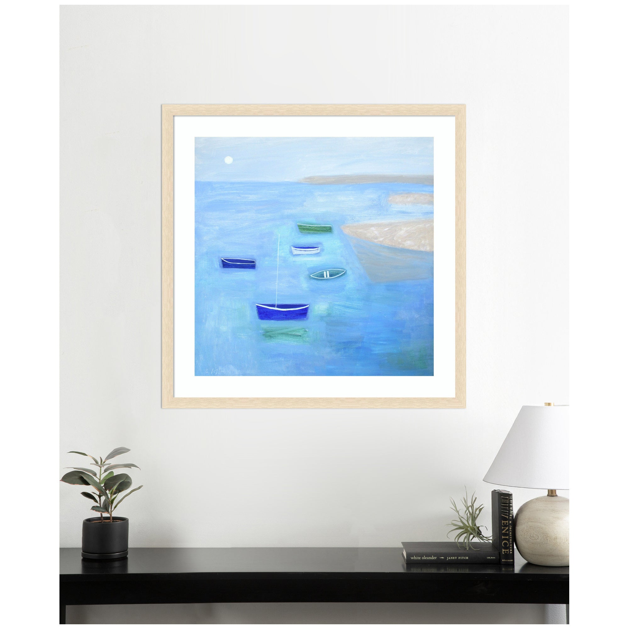Framed Art Calm Waters by Giuliana Lazzerini