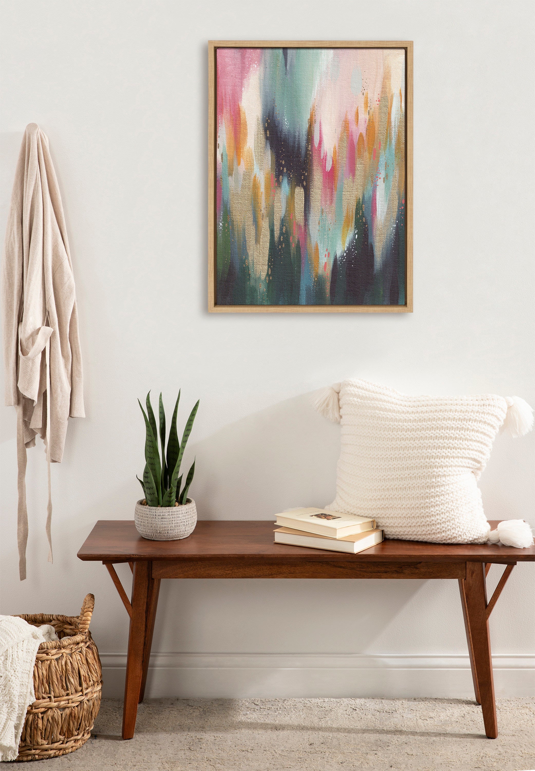 Sylvie Brushstroke 135 Framed Canvas