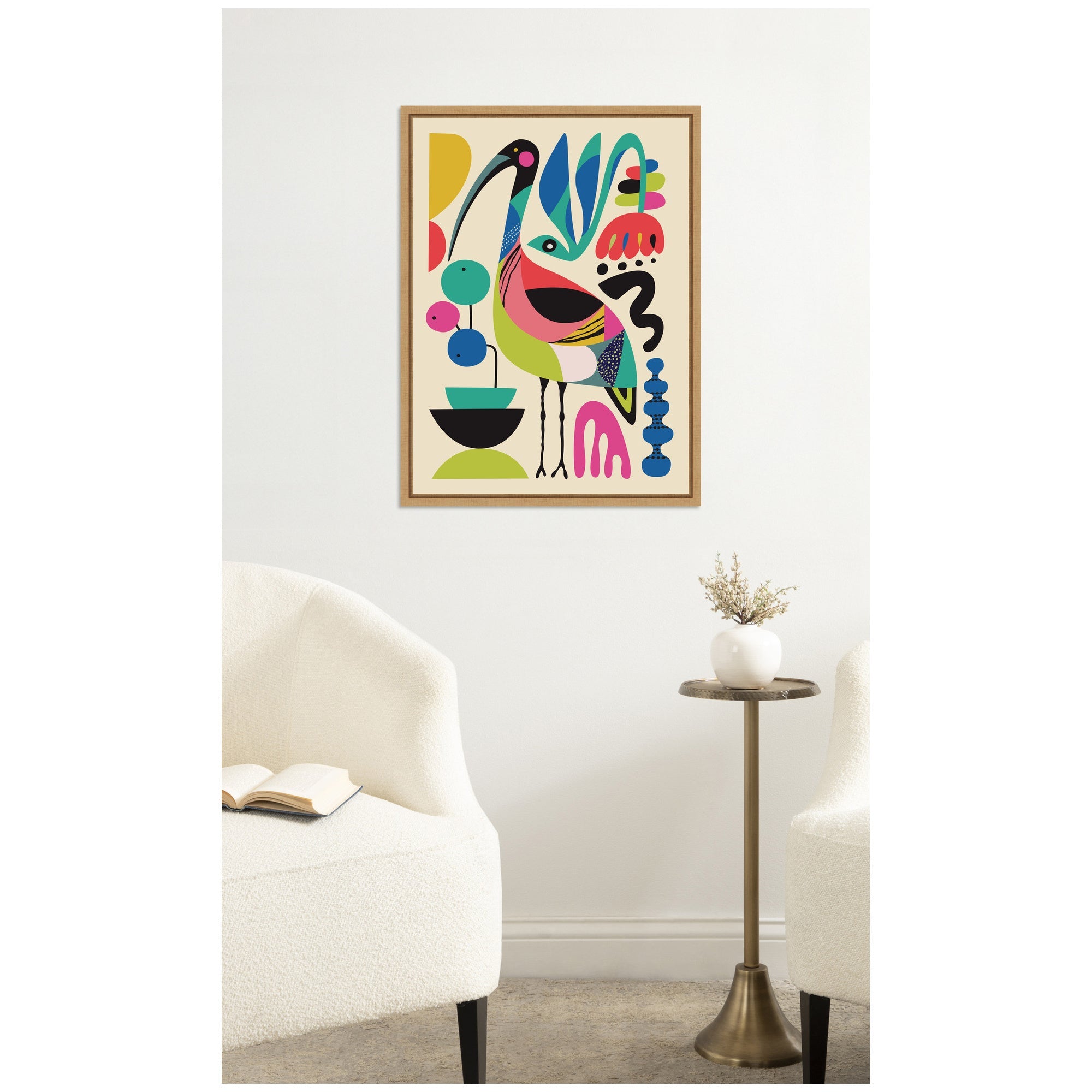 Ibis by Rachel Lee Framed Canvas Wall Art Print