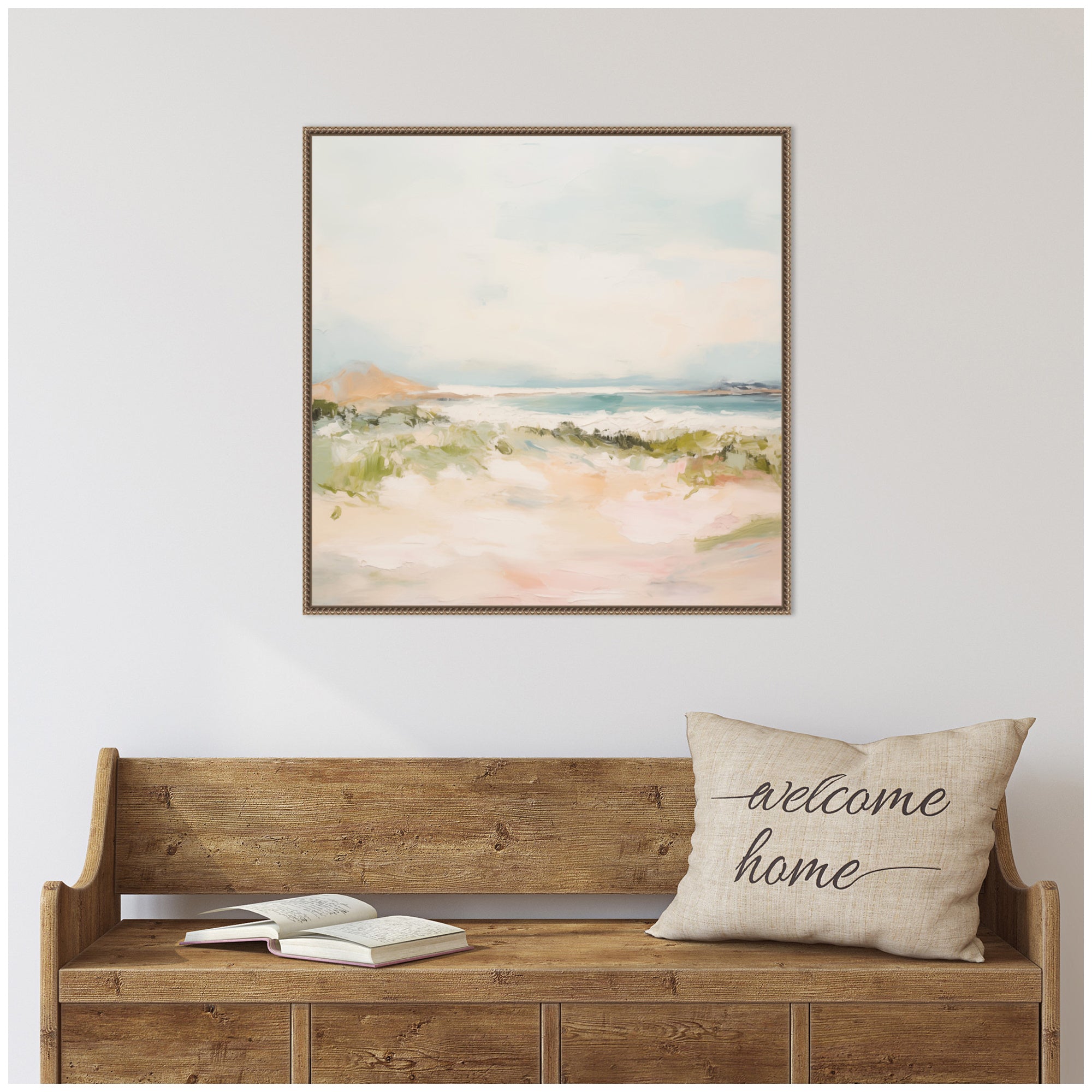 Tranquil Landscape III Square by Amy Lighthall Framed Canvas Wall Art Print