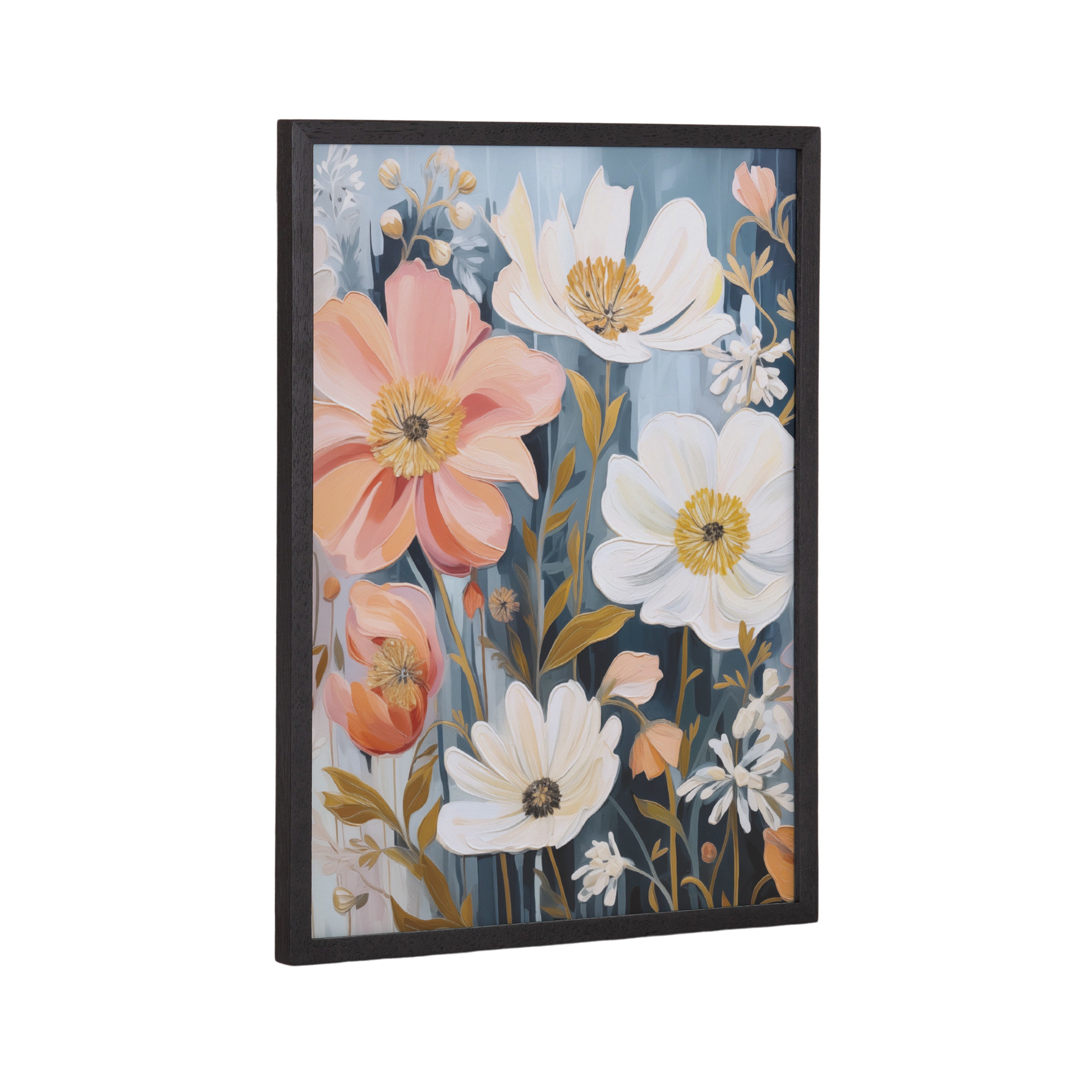 Gallery Boho Flowers in Muted Neutrals Print by The Creative Bunch Studio