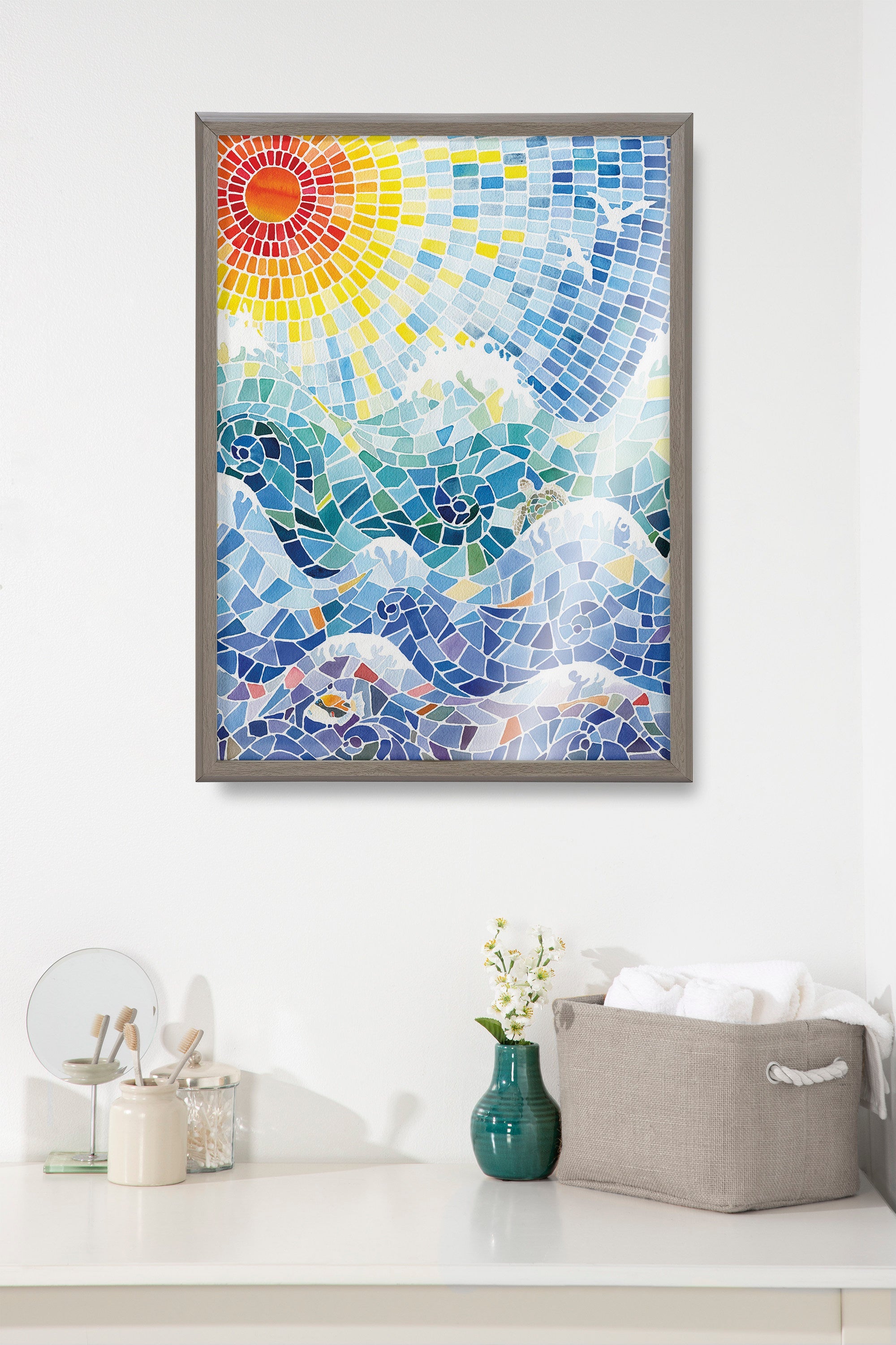 Blake It’s a Beautiful Life Framed Printed Glass by kateandlaurel - product image 18 for Resin Society