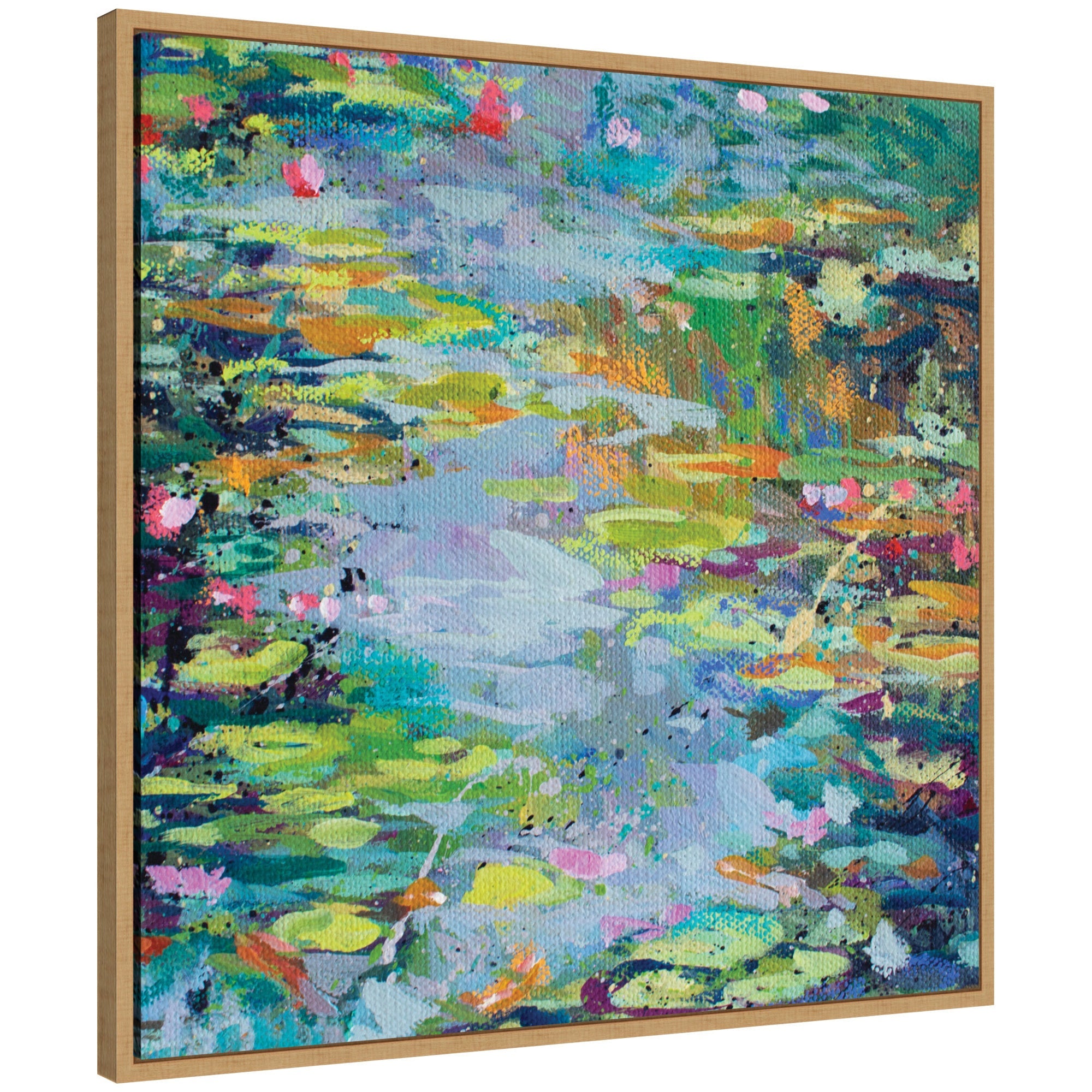 Sylvie Waterlilies at Giverny Framed Canvas by Rachel Christopoulos