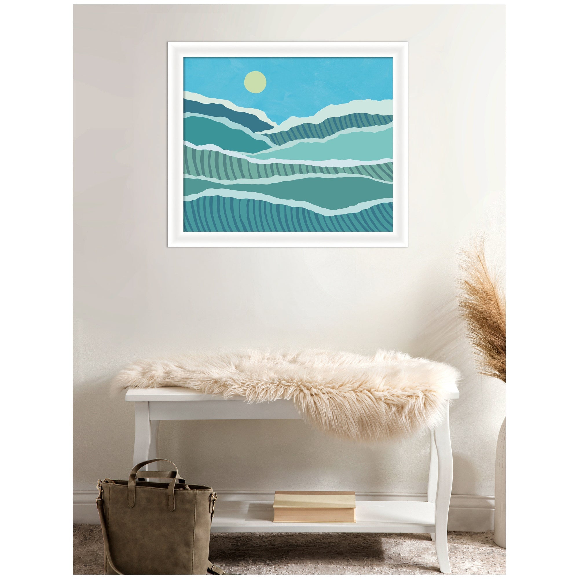 Framed Art Abstract Waves by Rachel Lee