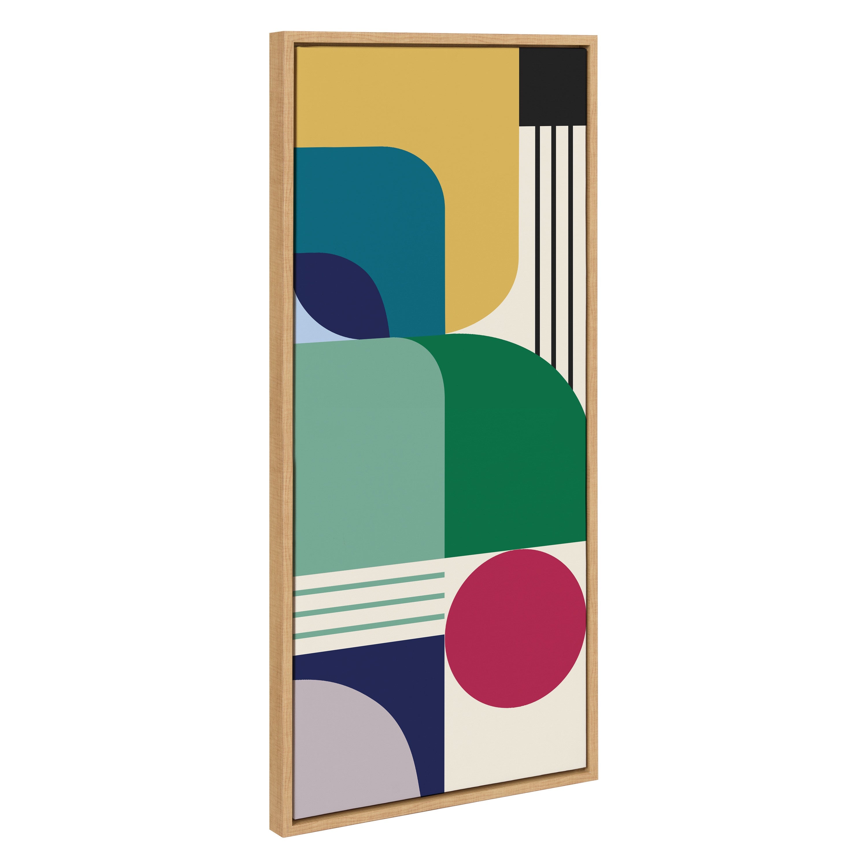 Sylvie MCM Pattern 14 Framed Canvas by Rachel Lee of My Dream Wall