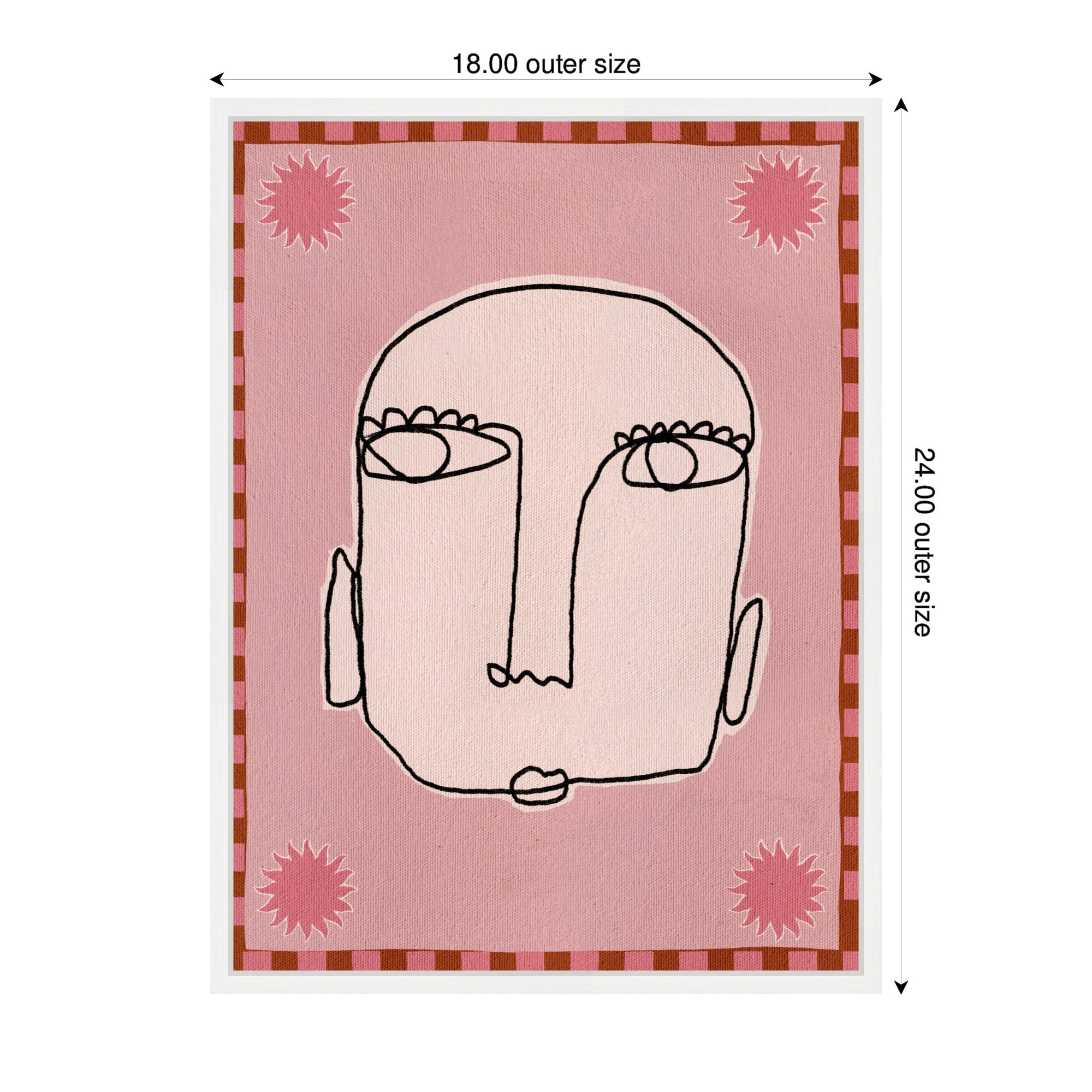 Sylvie Under The Sun 1 Framed Canvas by Shatha Al Dafai