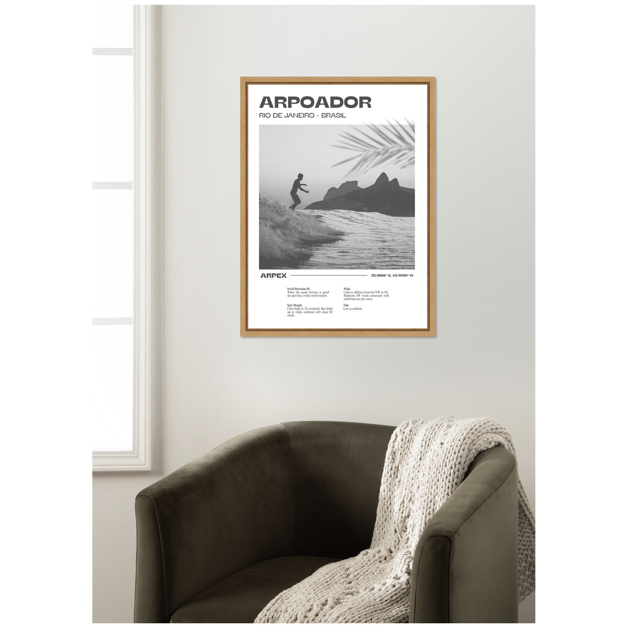 Rio de Janeiro by Honey Island Studio Framed Canvas Wall Art Print