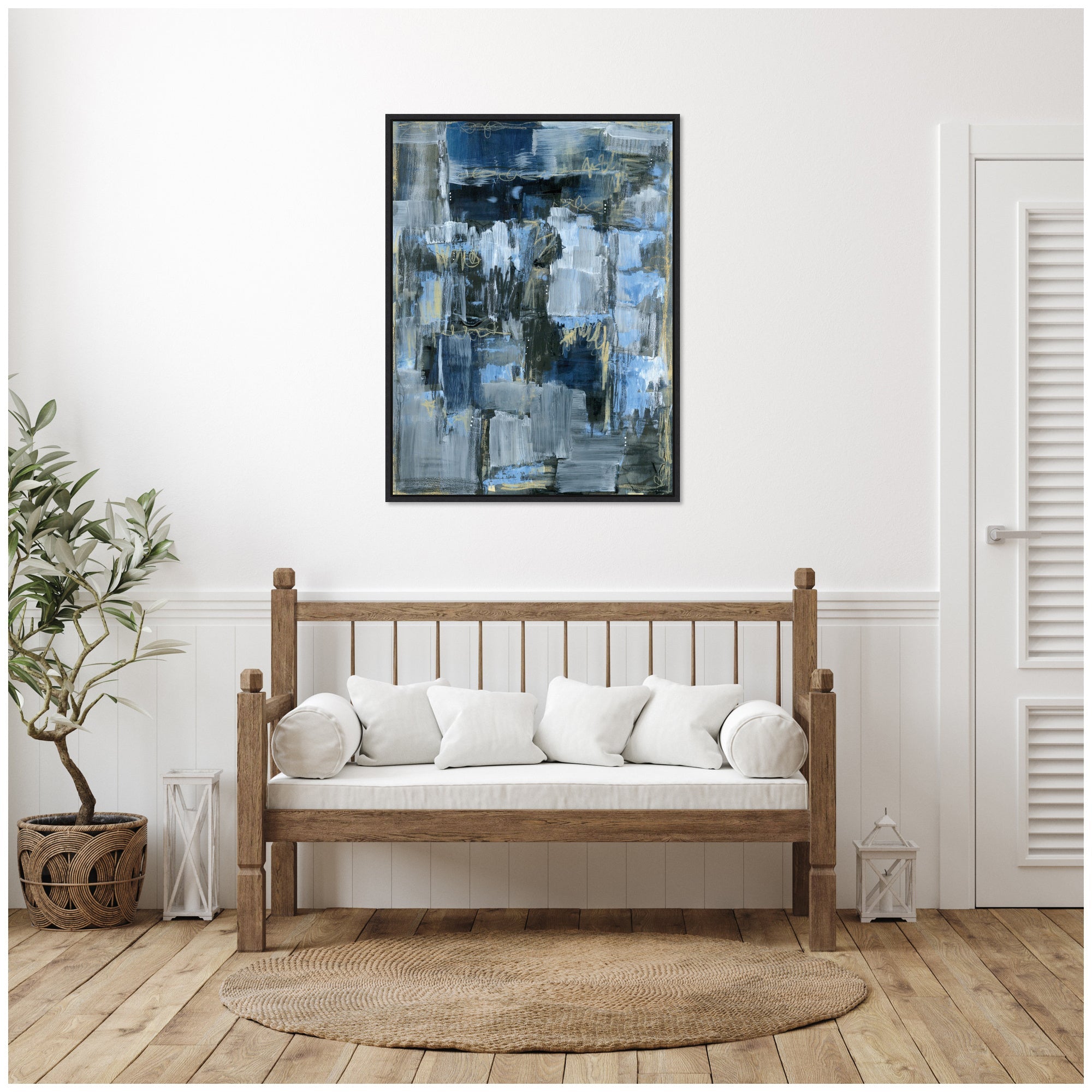 Sylvie Thunder Only Happens When its Raining Framed Canvas by Leah Nadeau