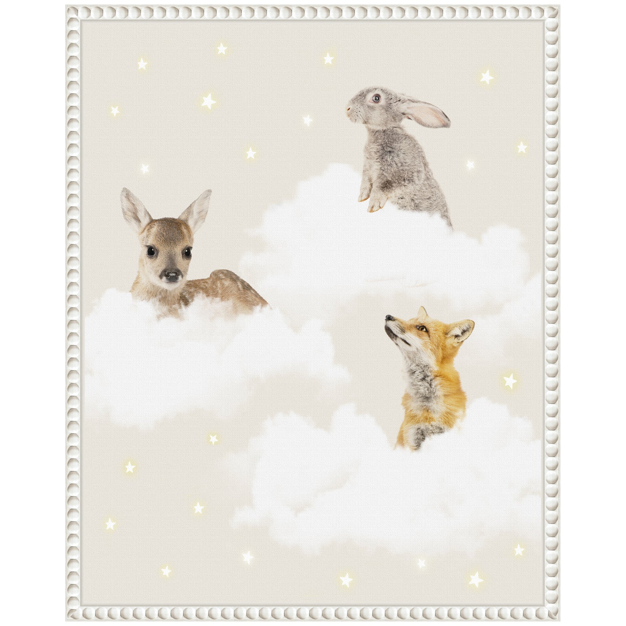 Sylvie Animal Clouds Framed Canvas by July Art Prints