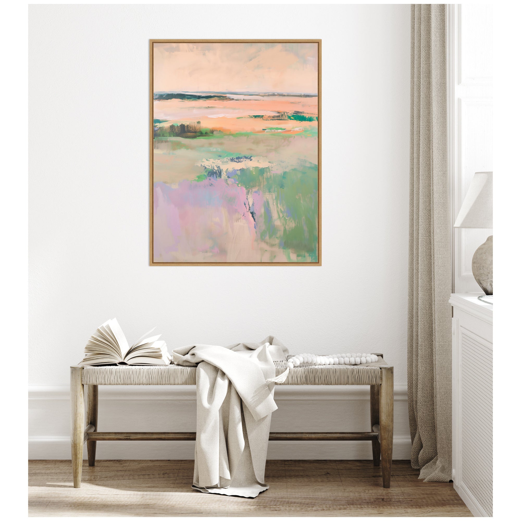 Sylvie Pastel Horizon II Framed Canvas