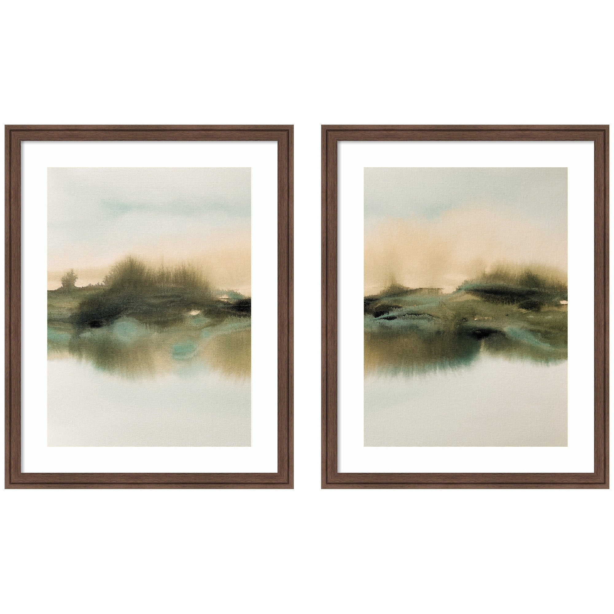 Tranquil Meadows 2 Piece Framed Wall Art Print Set by Amy Lighthall