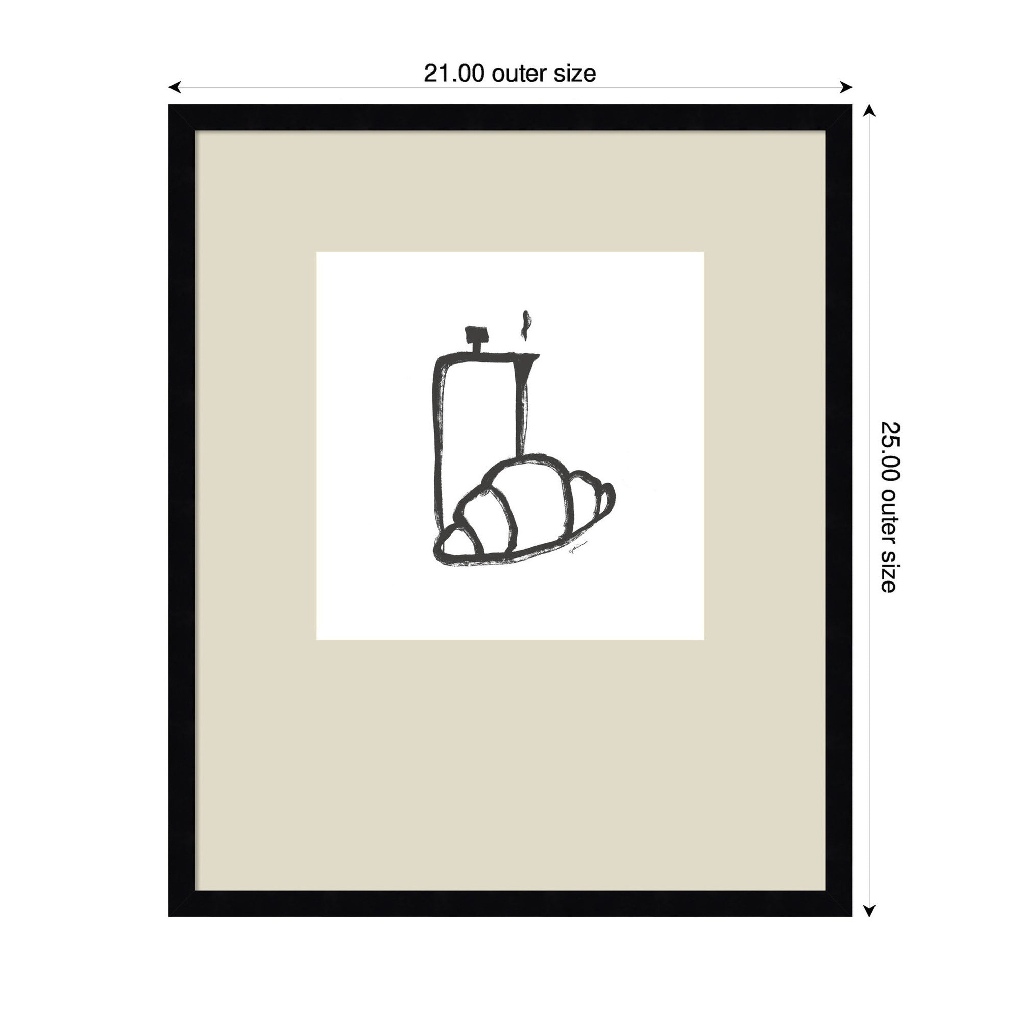 Breakfast Club No.
2 by Gabrielly Guedes Framed Wall Art Print