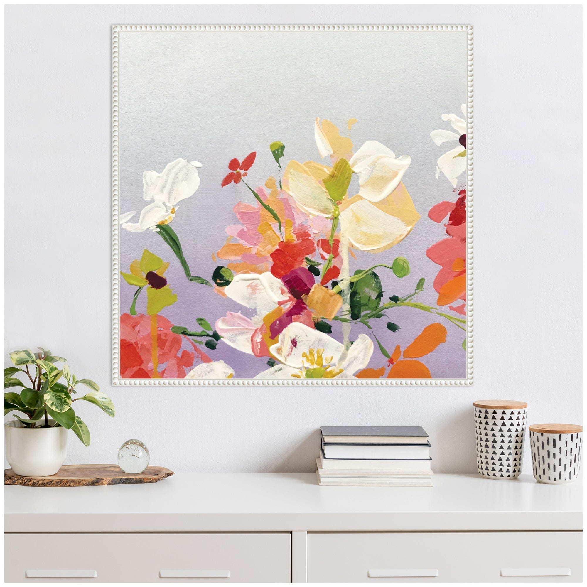 Sylvie Facing Each One Framed Canvas by Emma Daisy