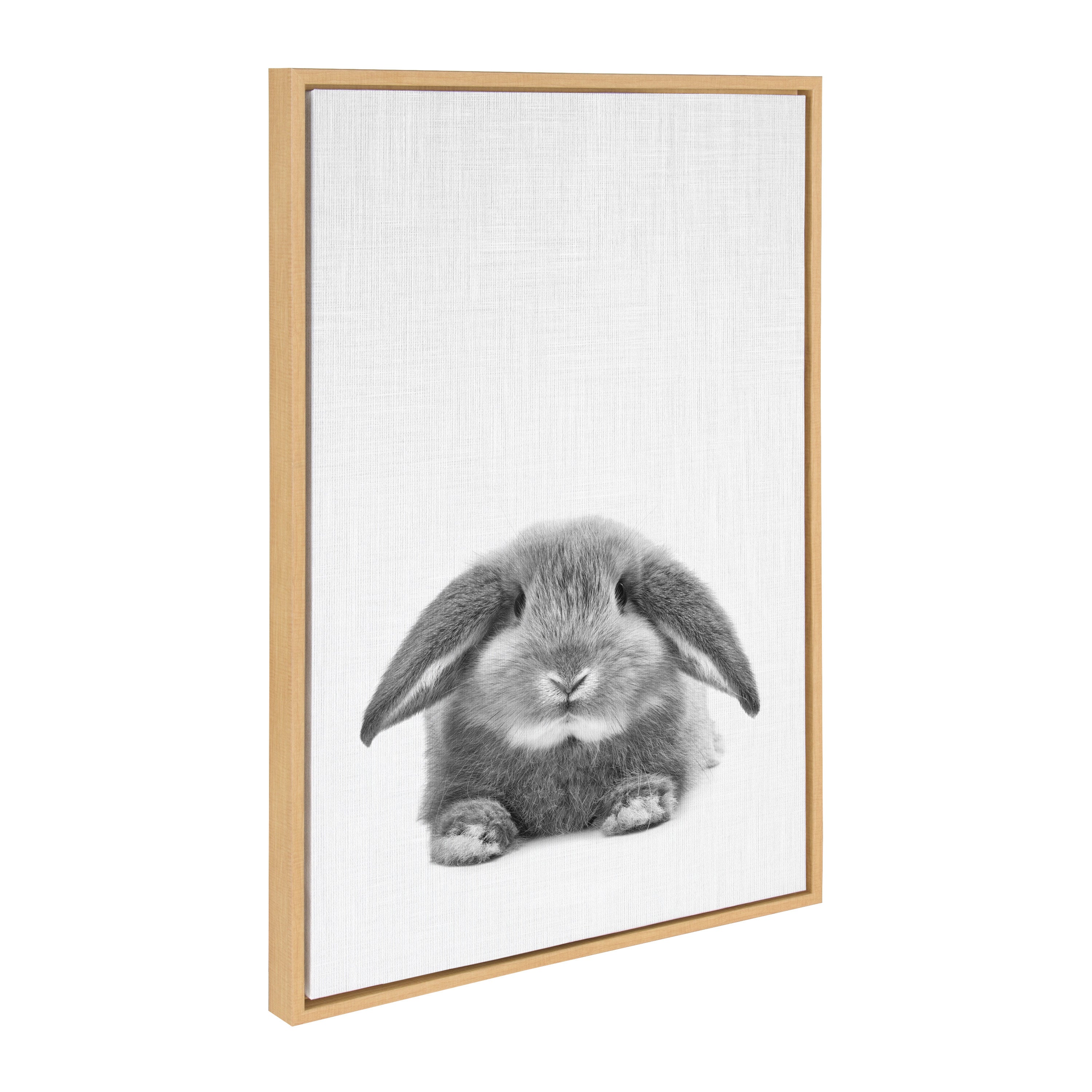 Sylvie Rabbit Framed Canvas by Simon Te of Tai Prints