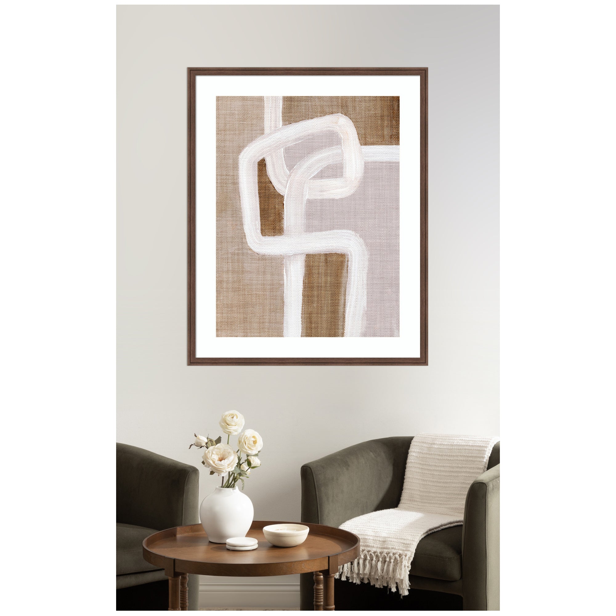Framed Art rhythmic lines l by Nikita Jariwala