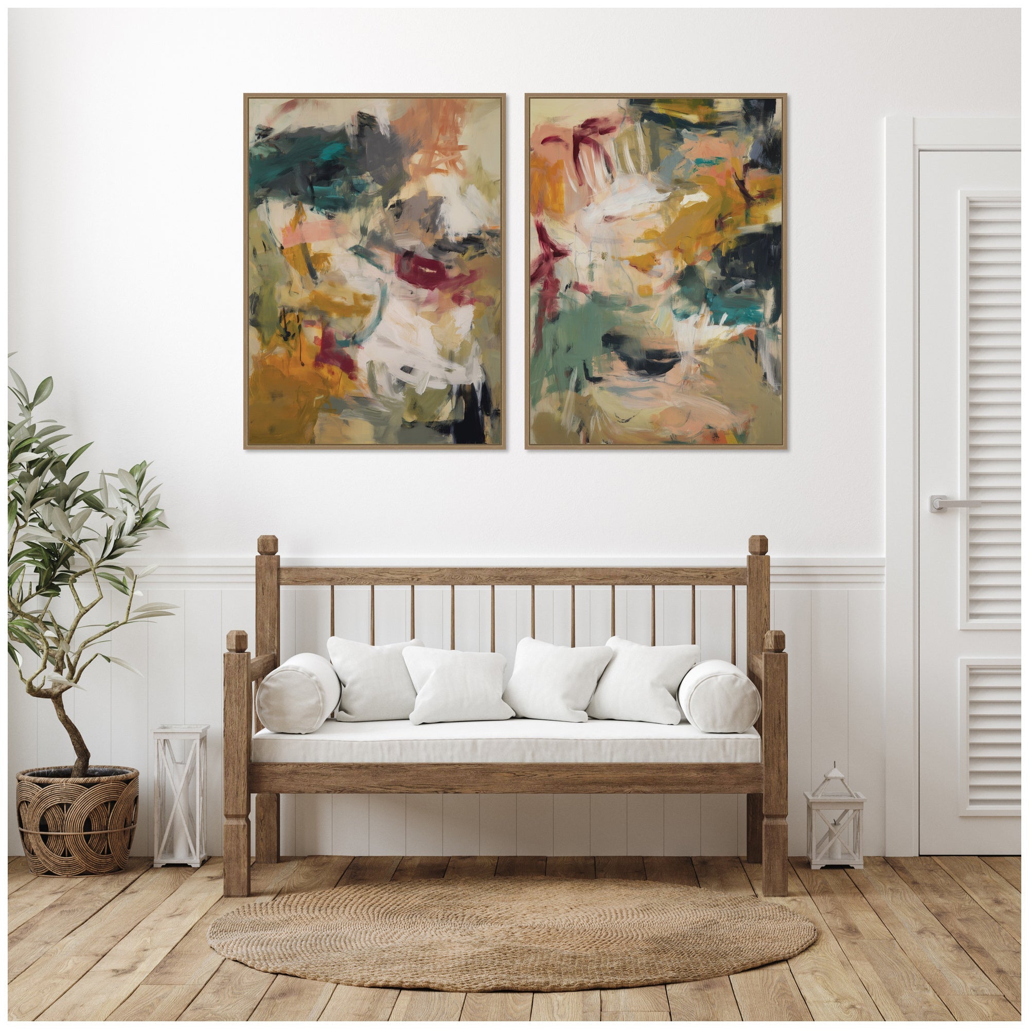 Painted Storm No.
1 & No.
2 2 Piece Framed Canvas Wall Art Set by Amy Lighthall