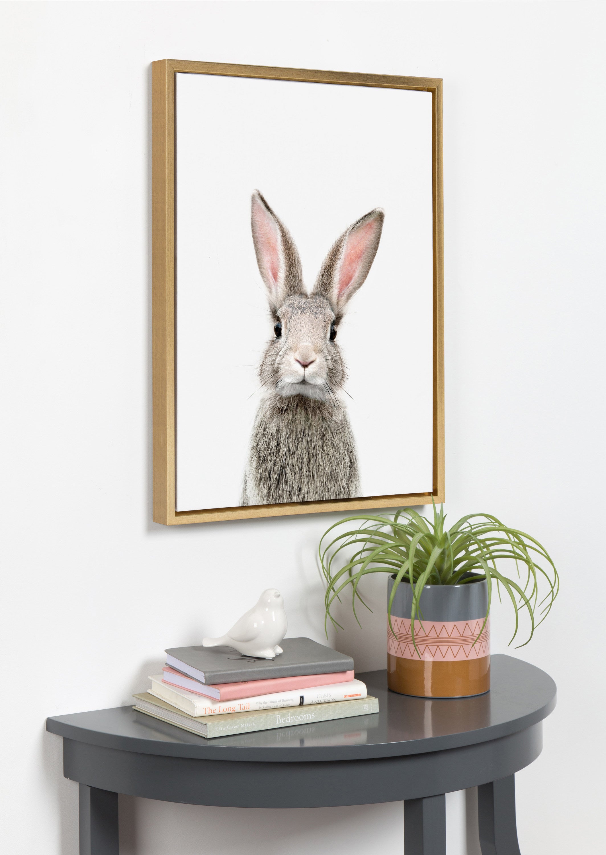 Sylvie Young Rabbit Framed Canvas by Amy Peterson Art Studio