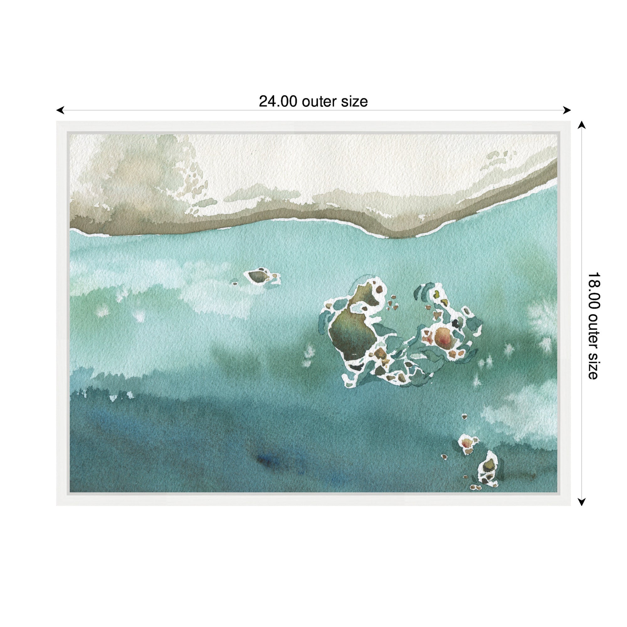 Sylvie Rocky Shores Framed Canvas by Janet Meinke-Lau