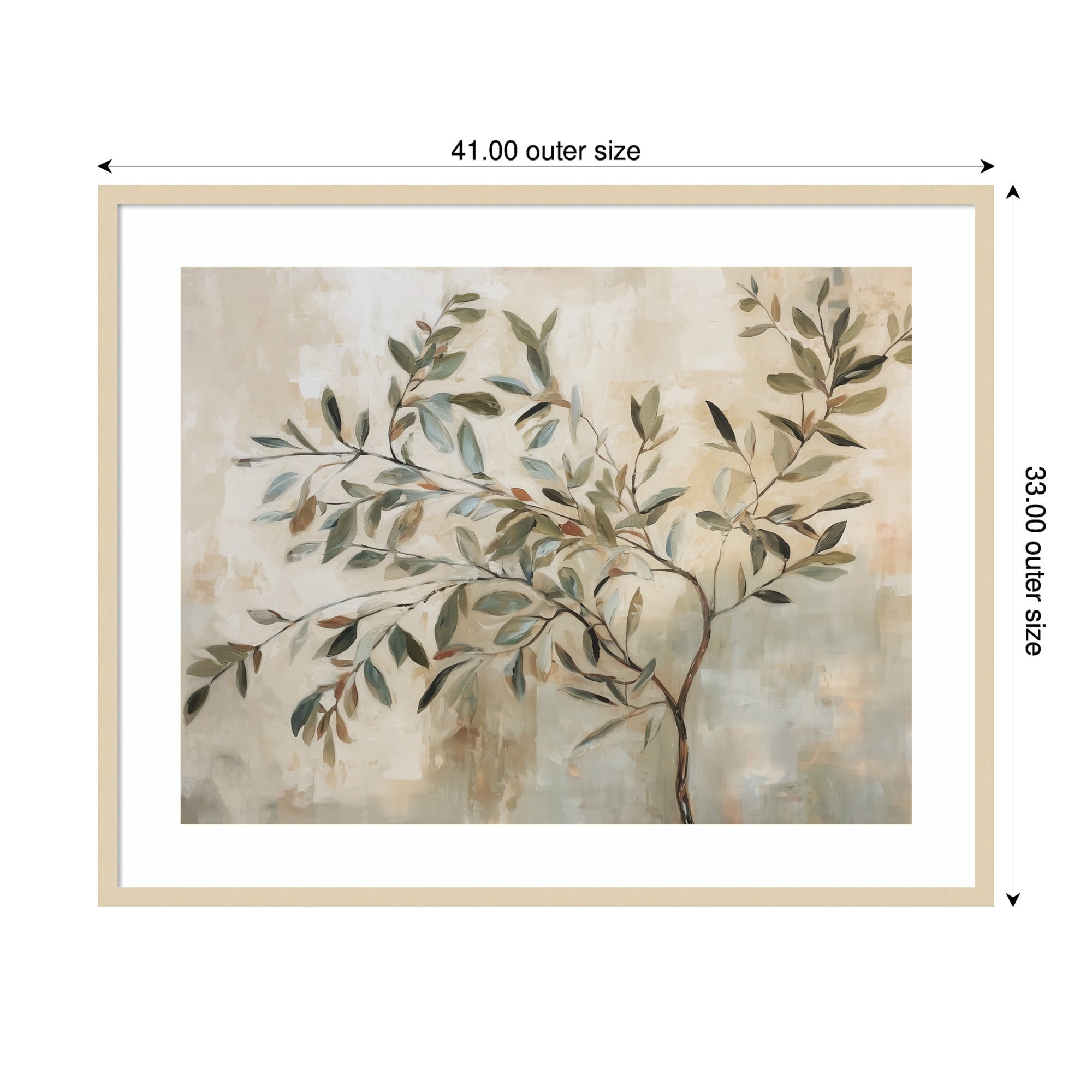 Olive Tree Abstract No.
31 by The Creative Bunch Studio Framed Wall Art Print