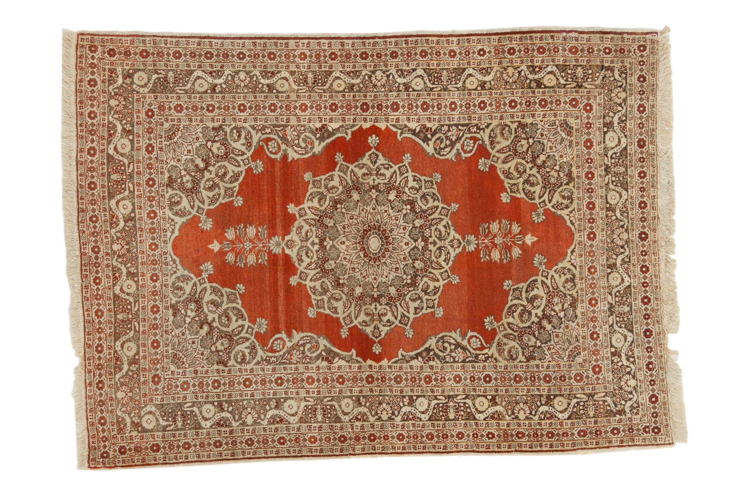 4x5.5 Antique Haji Jalili Tabriz Rug by Old New House® - main product image for Resin Society
