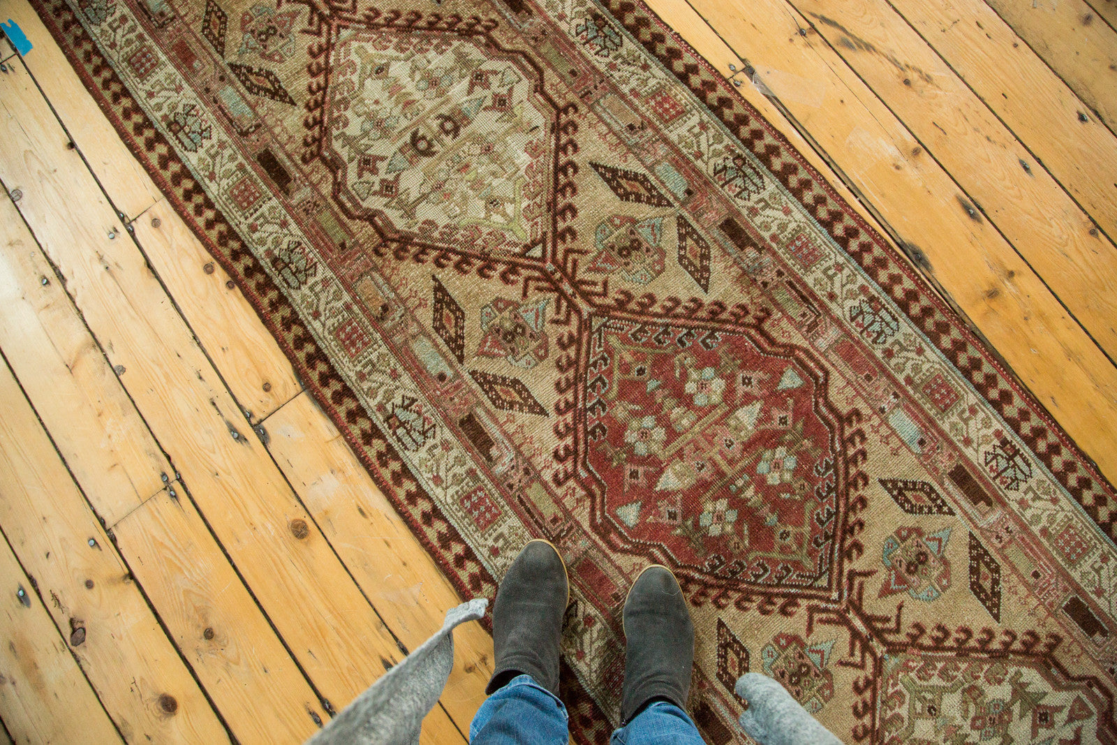 RESERVED 3x17.5 Vintage Persian Serab Rug Runner