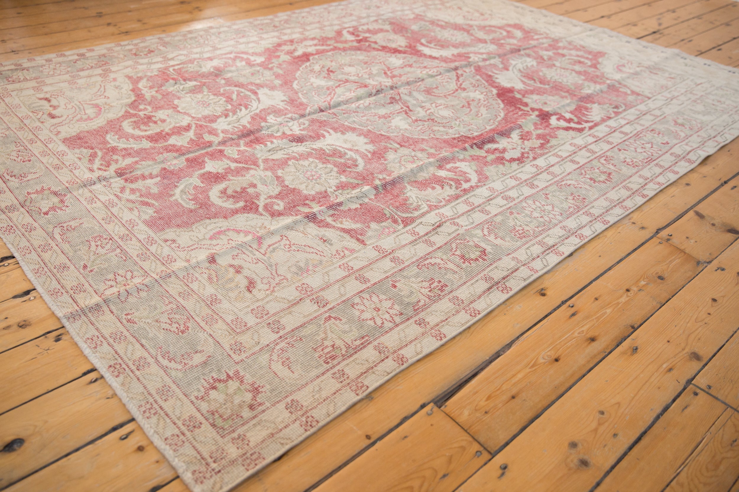 6.5x9 Vintage Distressed Oushak Carpet by Old New House® - product image 3 for Resin Society