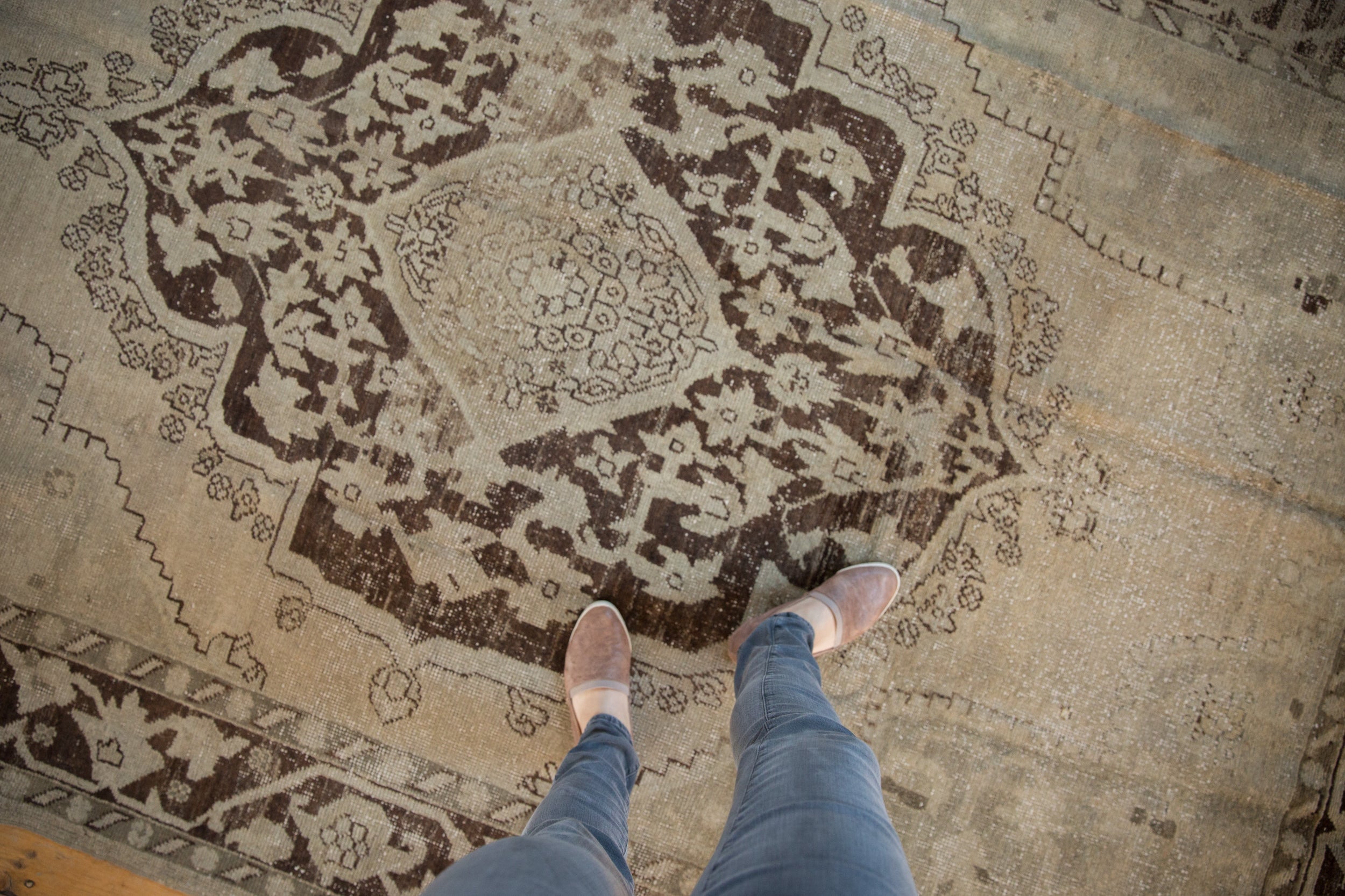 7x10 Vintage Distressed Oushak Carpet by Old New House® - product image 2 for Resin Society