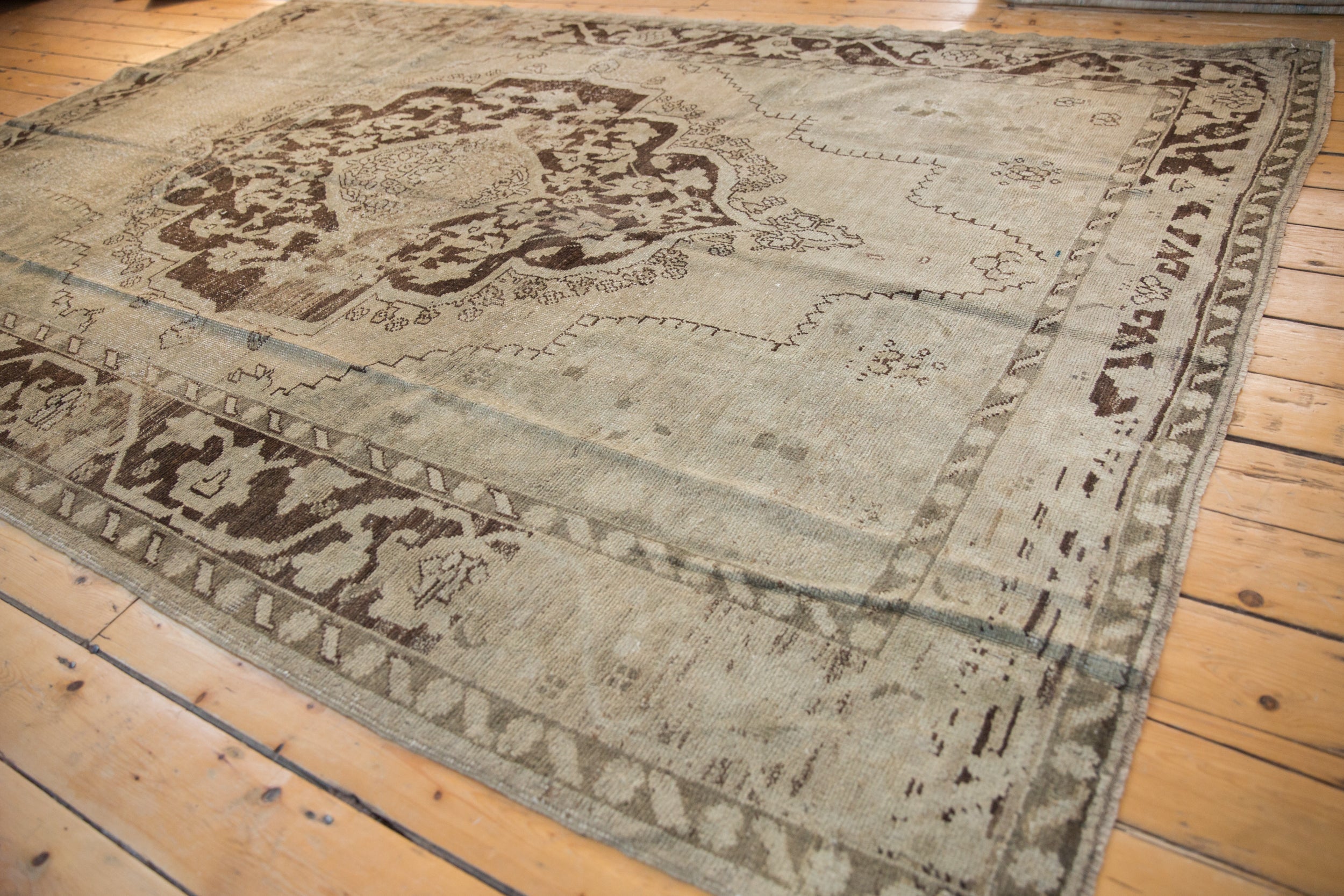 7x10 Vintage Distressed Oushak Carpet by Old New House® - product image 6 for Resin Society