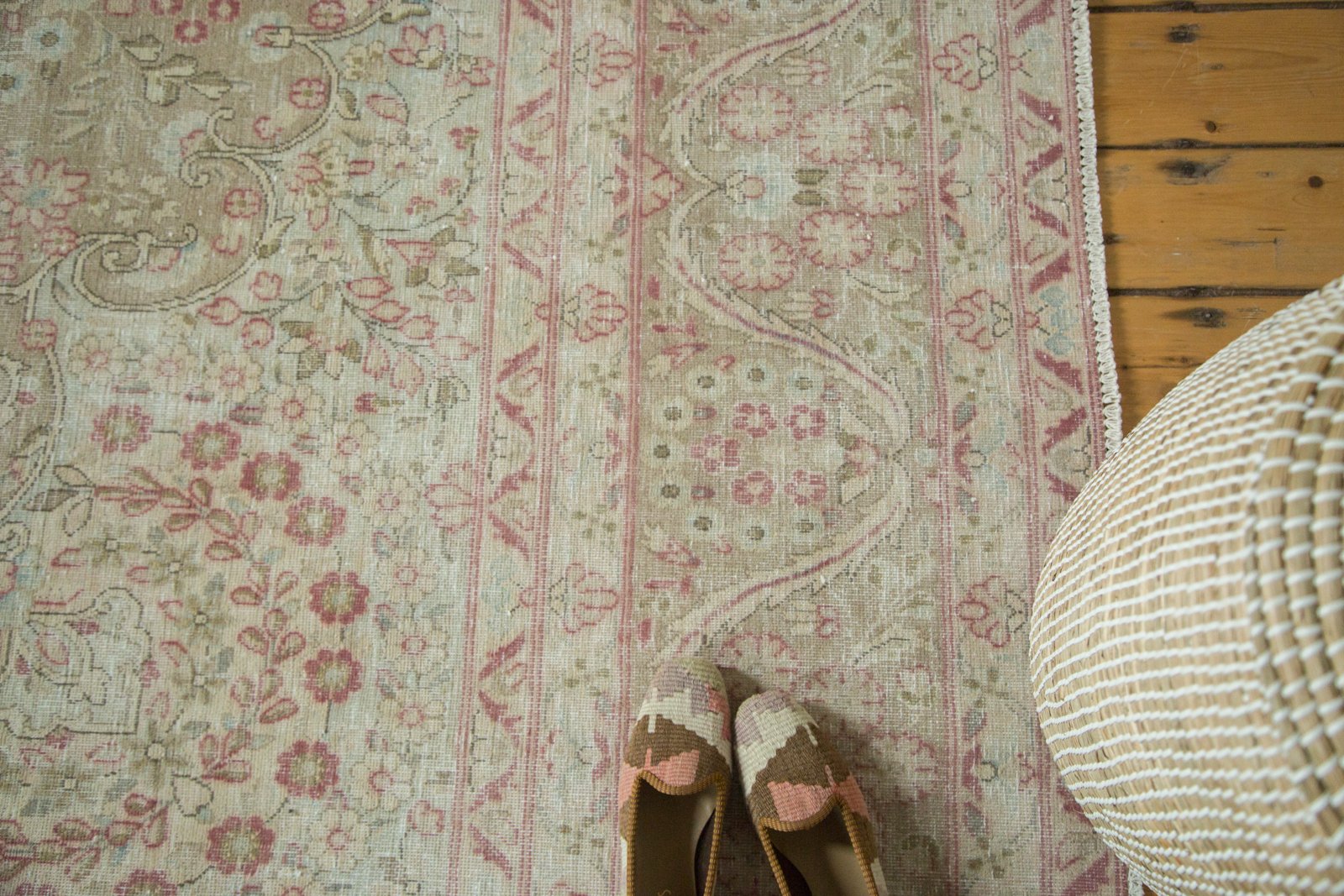 9x12.5 Vintage Distressed Meshed Carpet by Old New House® - product image 4 for Resin Society