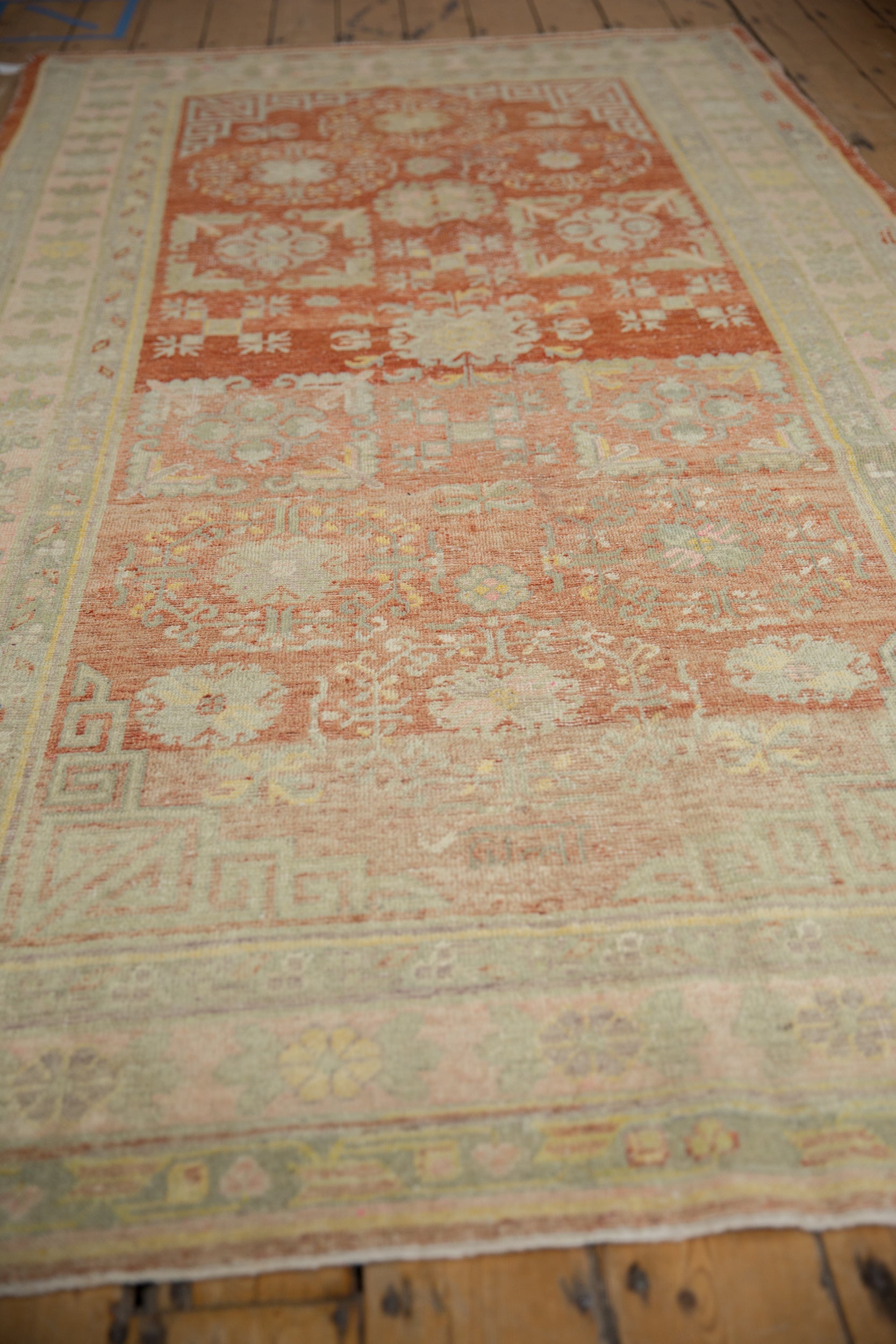 4.5x9.5 Vintage Distressed Khotan Rug Runner by Old New House® - product image 4 for Resin Society