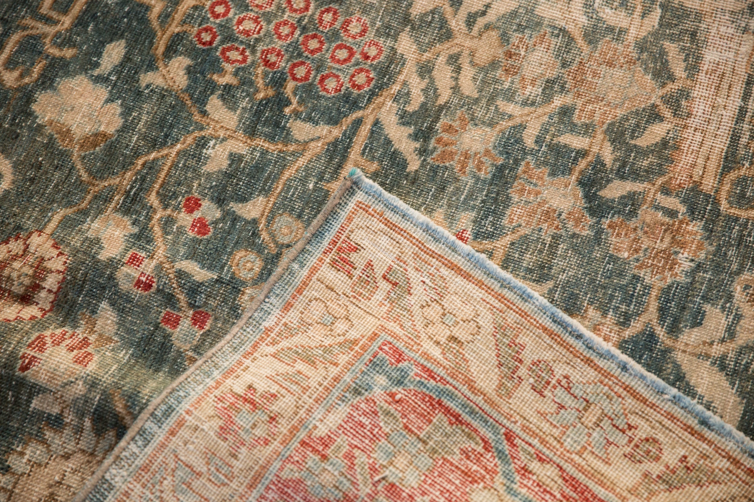 RESERVED 8x11.5 Vintage Distressed Tabriz Carpet