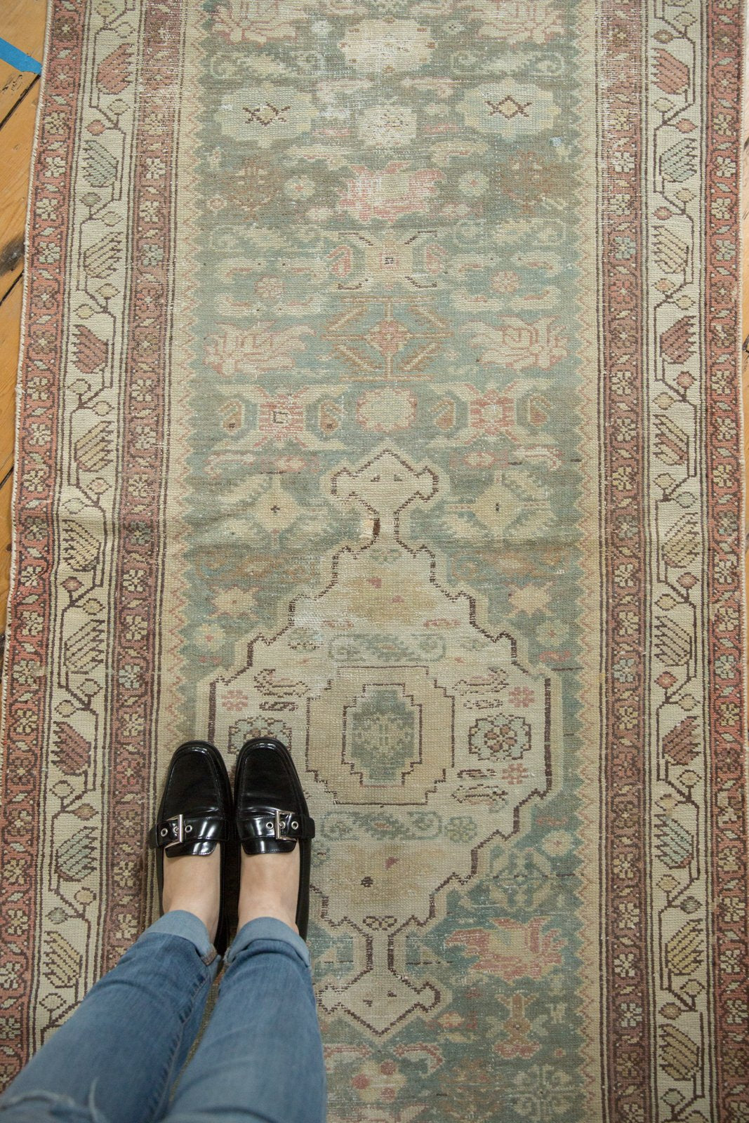 3x16.5 Vintage Distressed Malayer Rug Runner by Old New House® - product image 5 for Resin Society