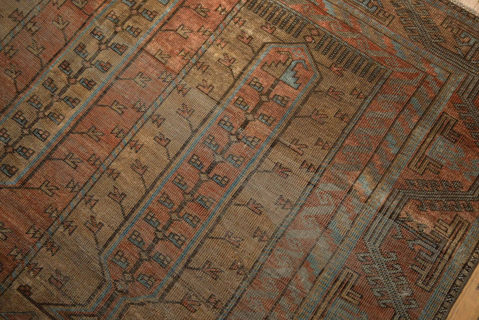 5.5x10 Vintage Distressed Belouch Carpet by Old New House® - product image 6 for Resin Society