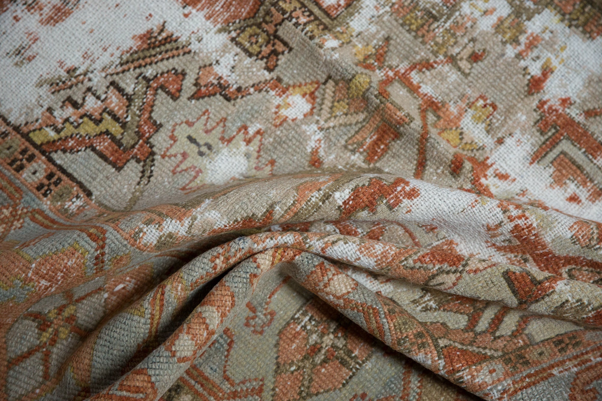 RESERVED 8x11 Antique Distressed Karaja Carpet