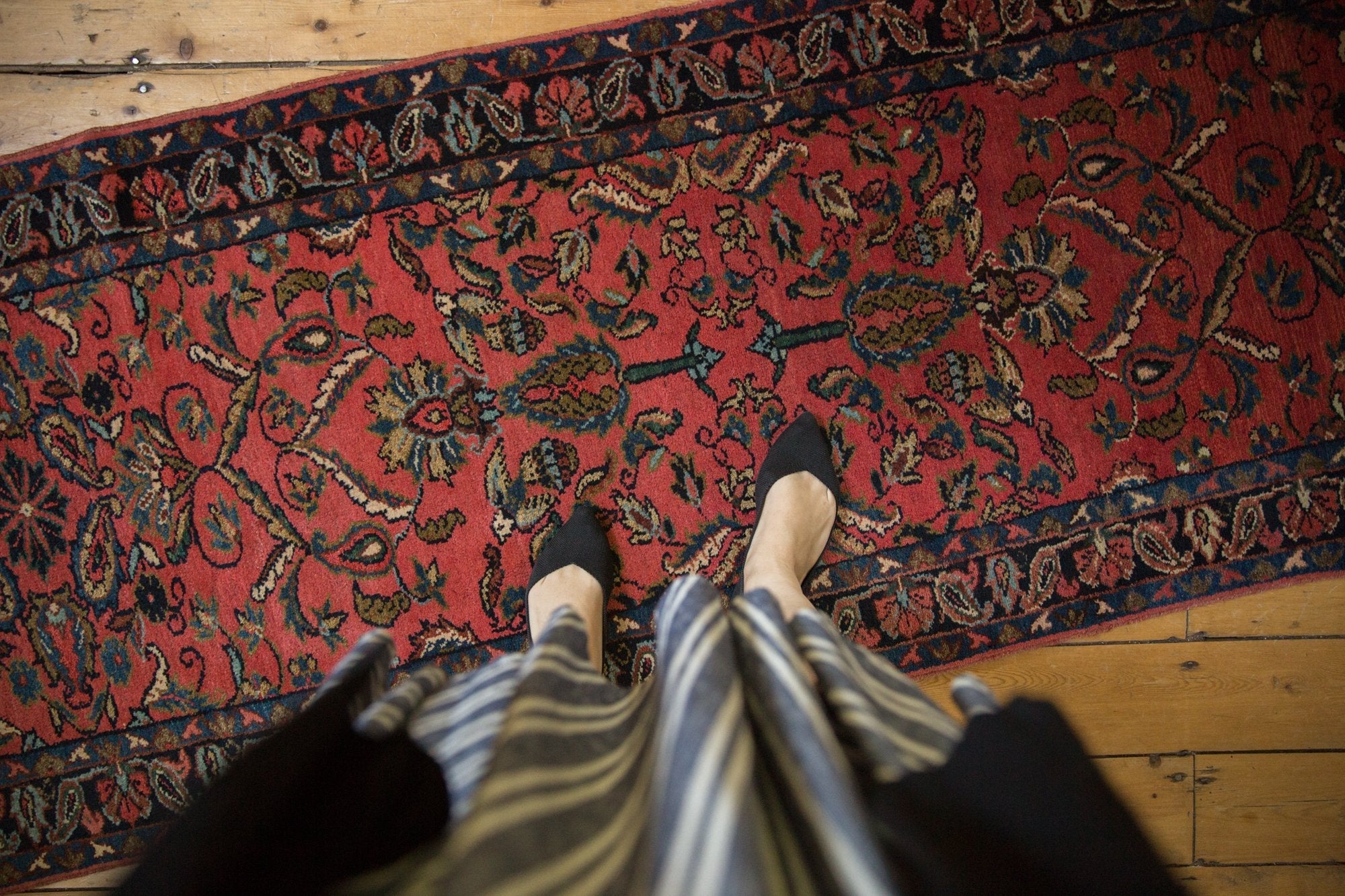 3x16.5 Vintage Lilihan Rug Runner by Old New House® - product image 2 for Resin Society