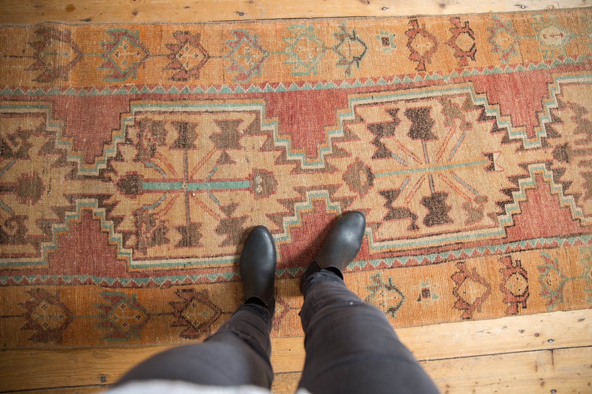 3x10 Vintage Distressed Oushak Rug Runner by Old New House® - product image 2 for Resin Society
