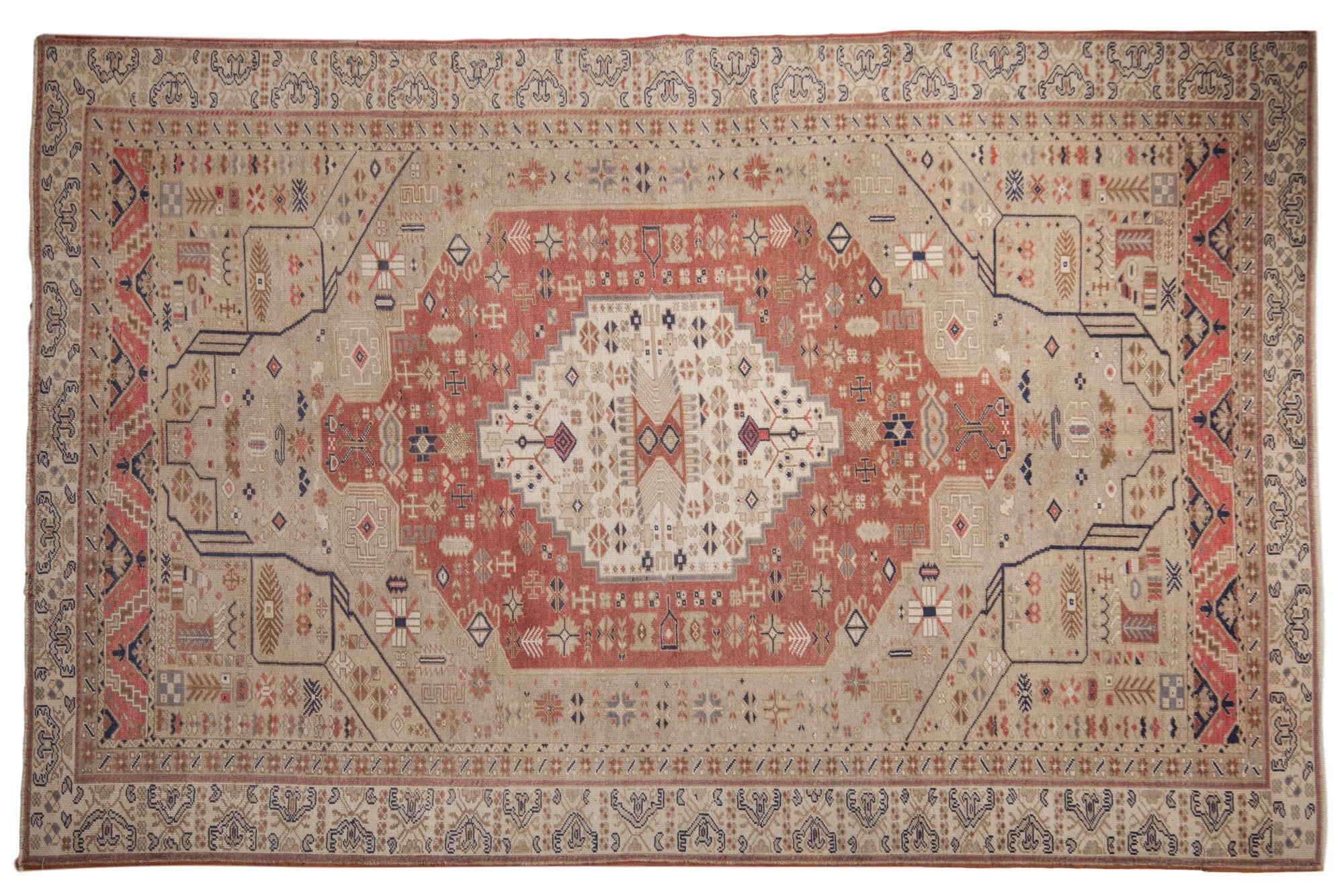 6x9.5 Vintage Distressed Oushak Carpet by Old New House® - main product image for Resin Society