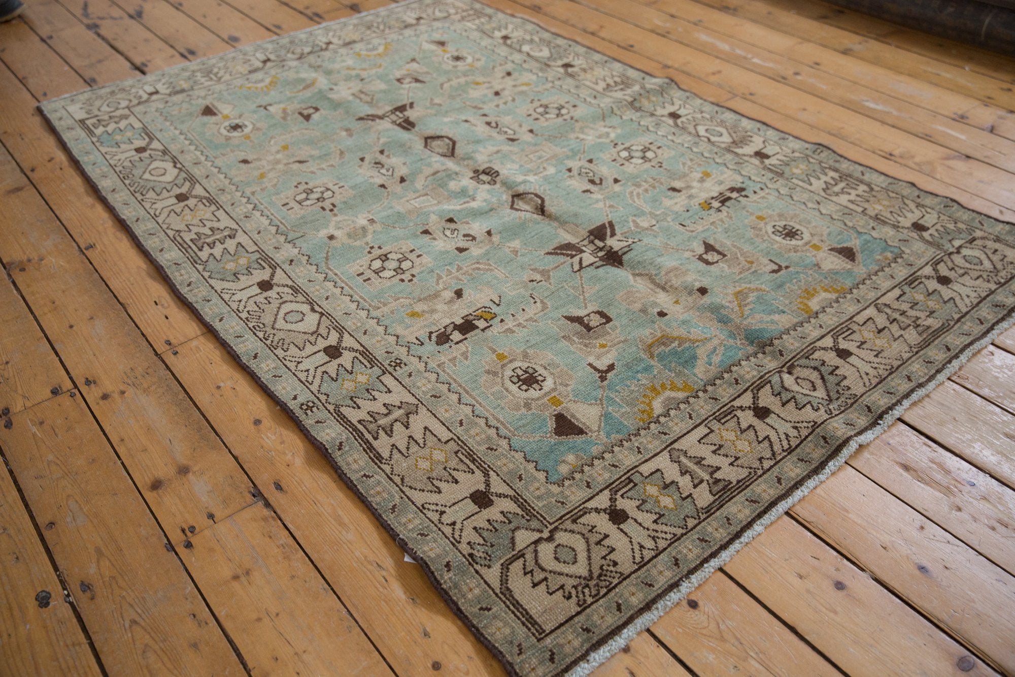 4.5x7 Vintage Distressed Hamadan Rug by Old New House® - product image 7 for Resin Society