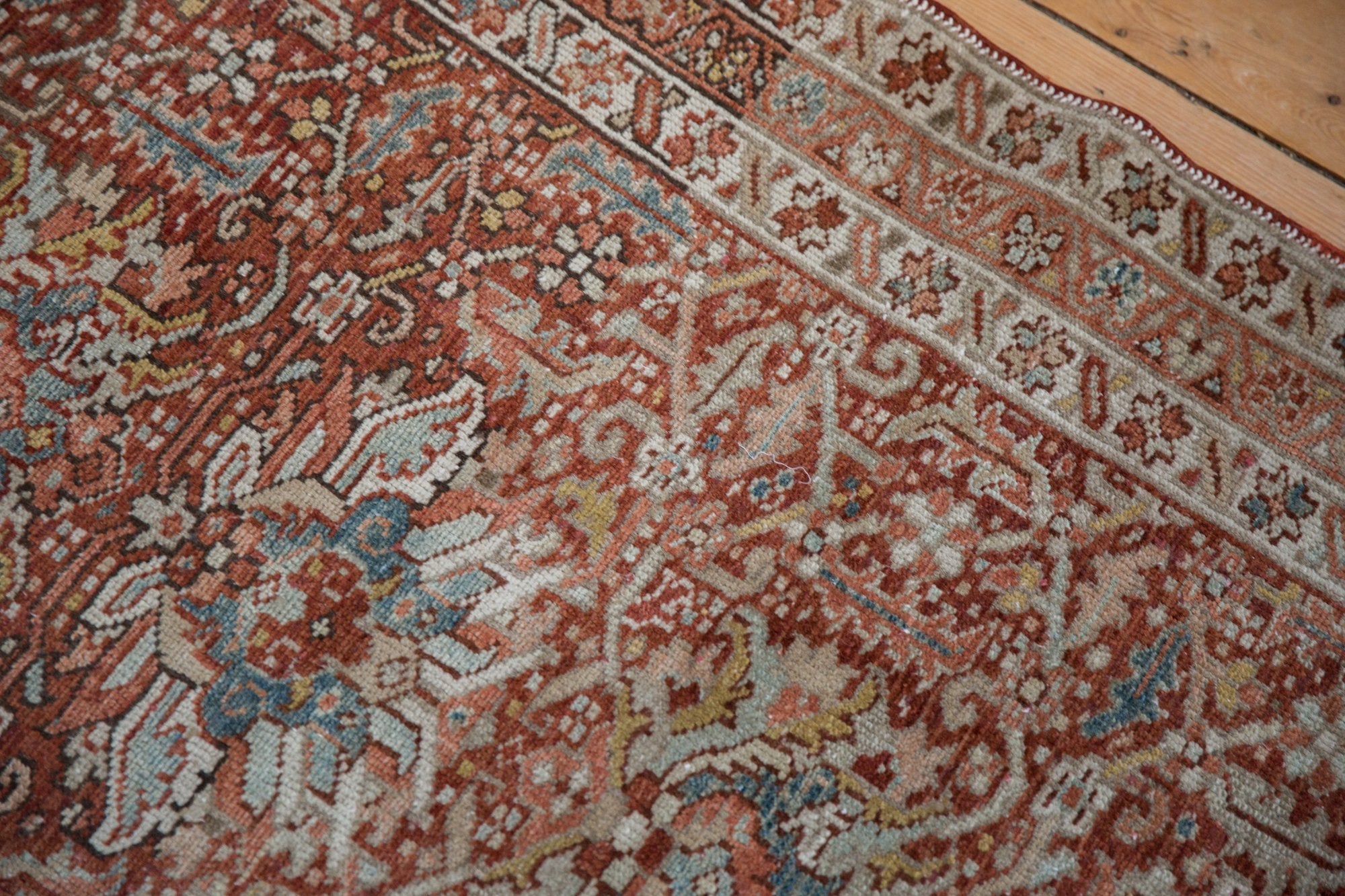3.5x11 Vintage Distressed Karaja Rug Runner by Old New House® - product image 5 for Resin Society