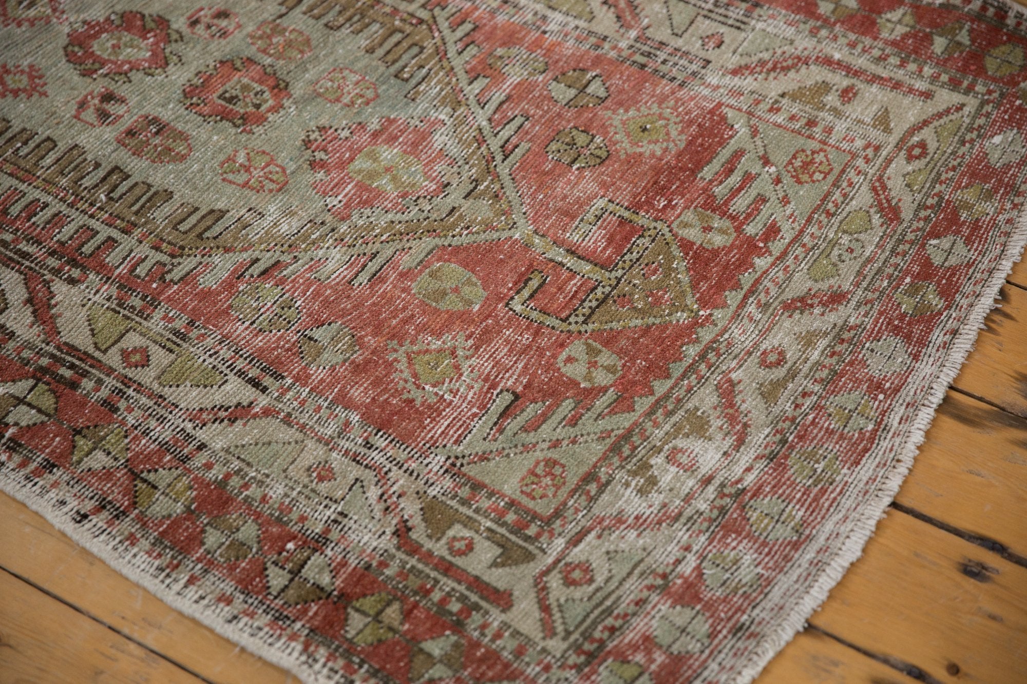 3.5x11 Vintage Distressed Heriz Rug Runner by Old New House® - product image 8 for Resin Society