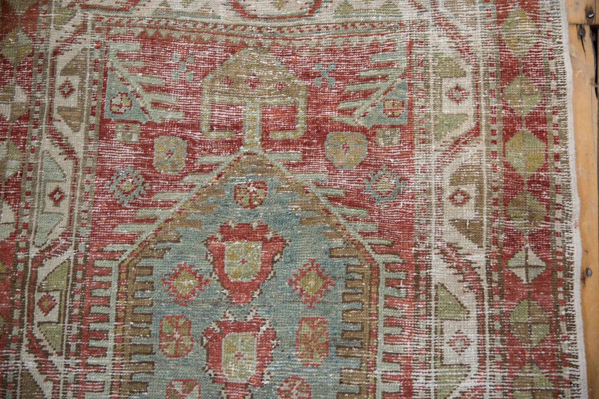 3.5x11 Vintage Distressed Heriz Rug Runner by Old New House® - product image 12 for Resin Society