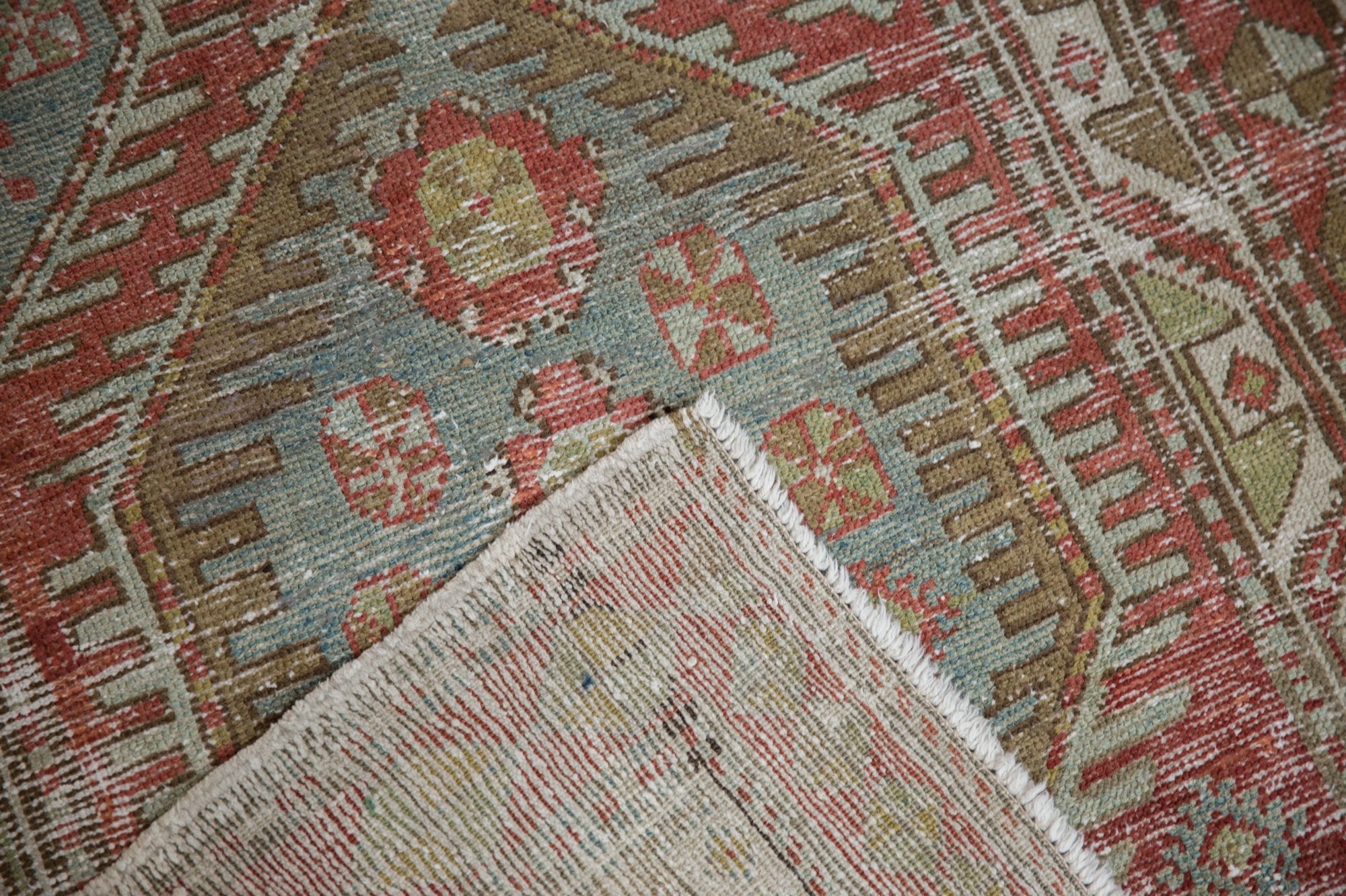3.5x11 Vintage Distressed Heriz Rug Runner by Old New House® - product image 14 for Resin Society