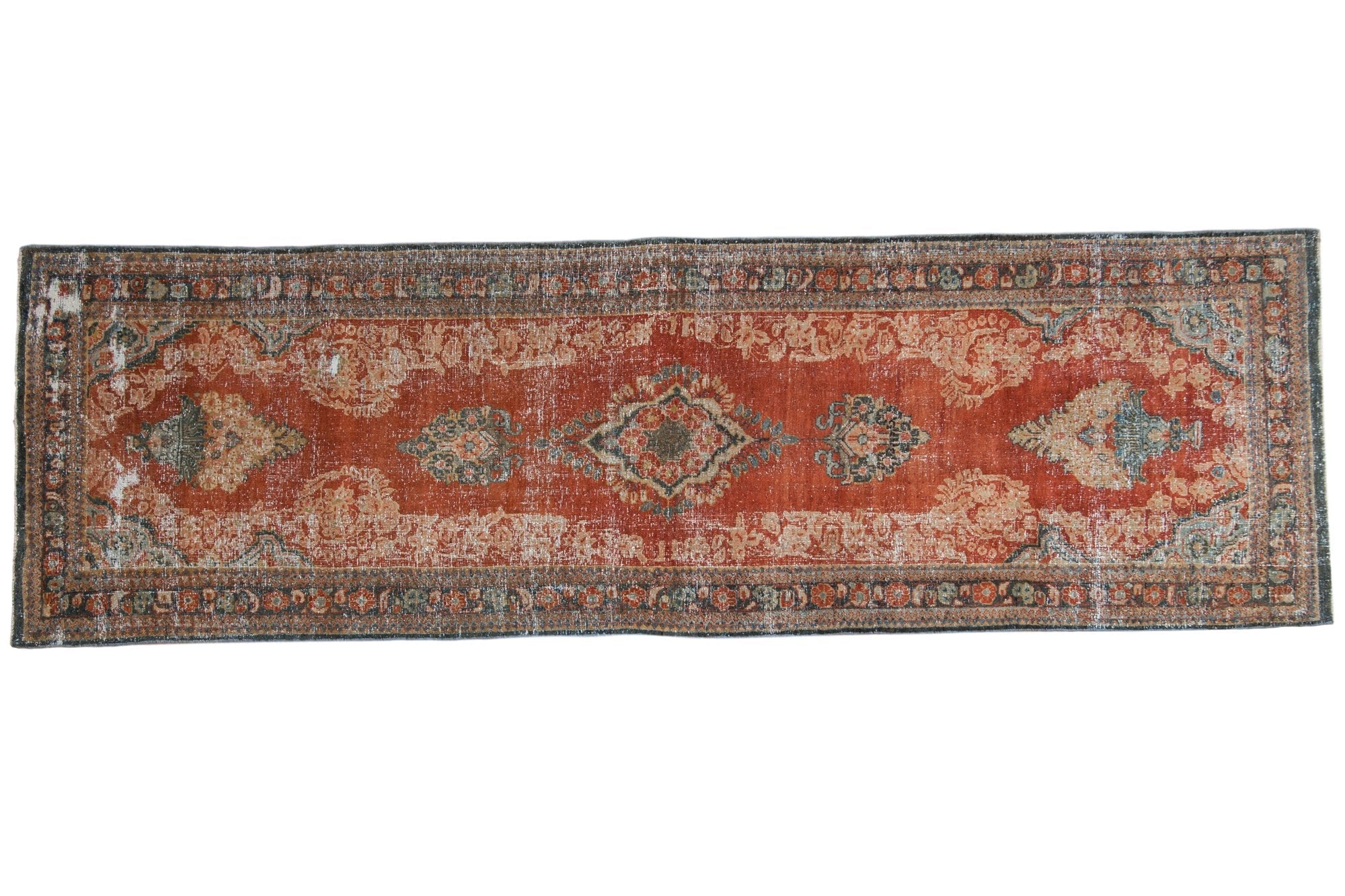 3.5x11.5 Vintage Distressed Mahal Rug Runner by Old New House® - main product image for Resin Society